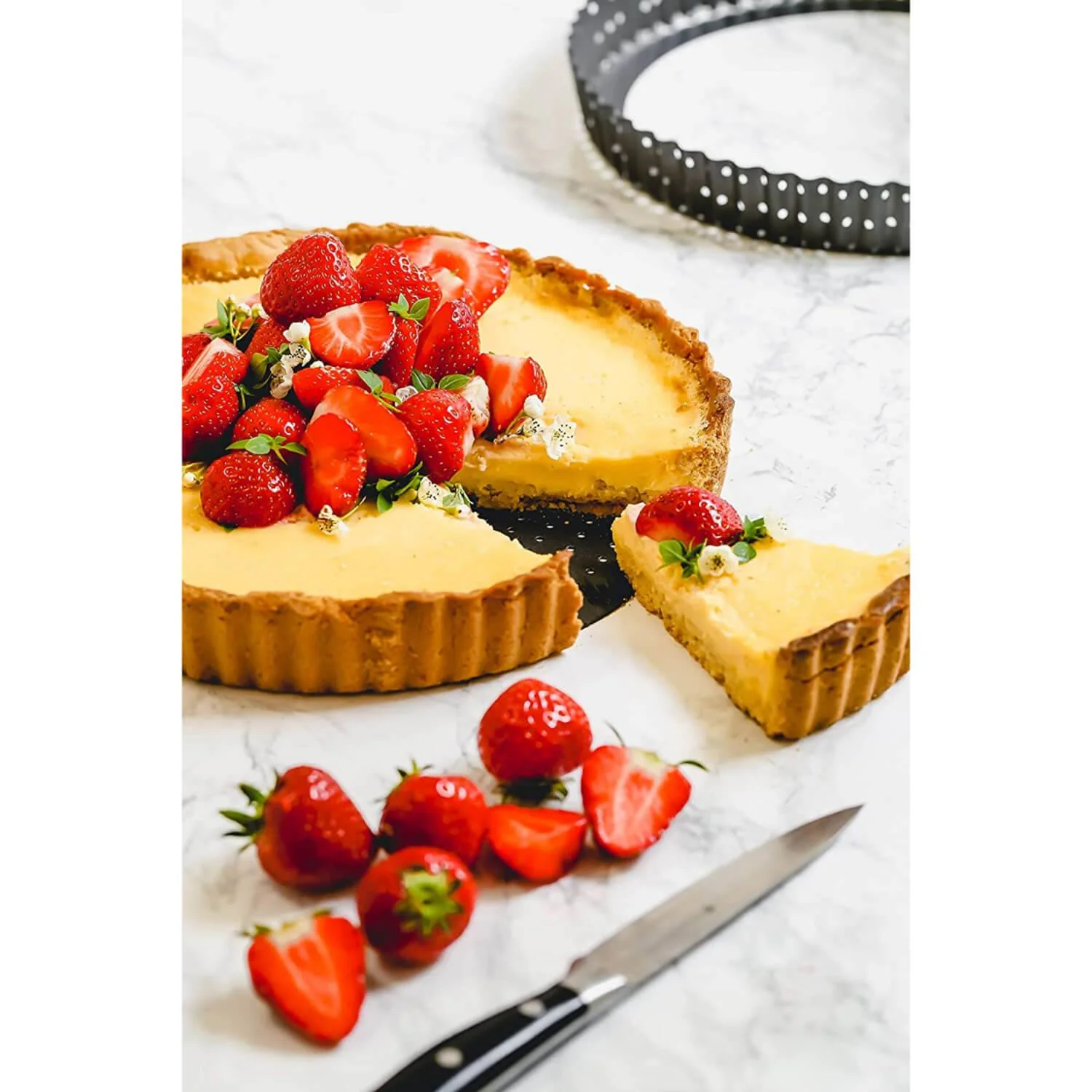 Masterclass Crusty Bake Non-Stick Quiche Tin - 20cm - Image 5