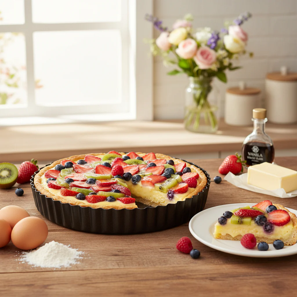Masterclass Non-Stick Round Fluted Flan Tin - 20cm - Image 2