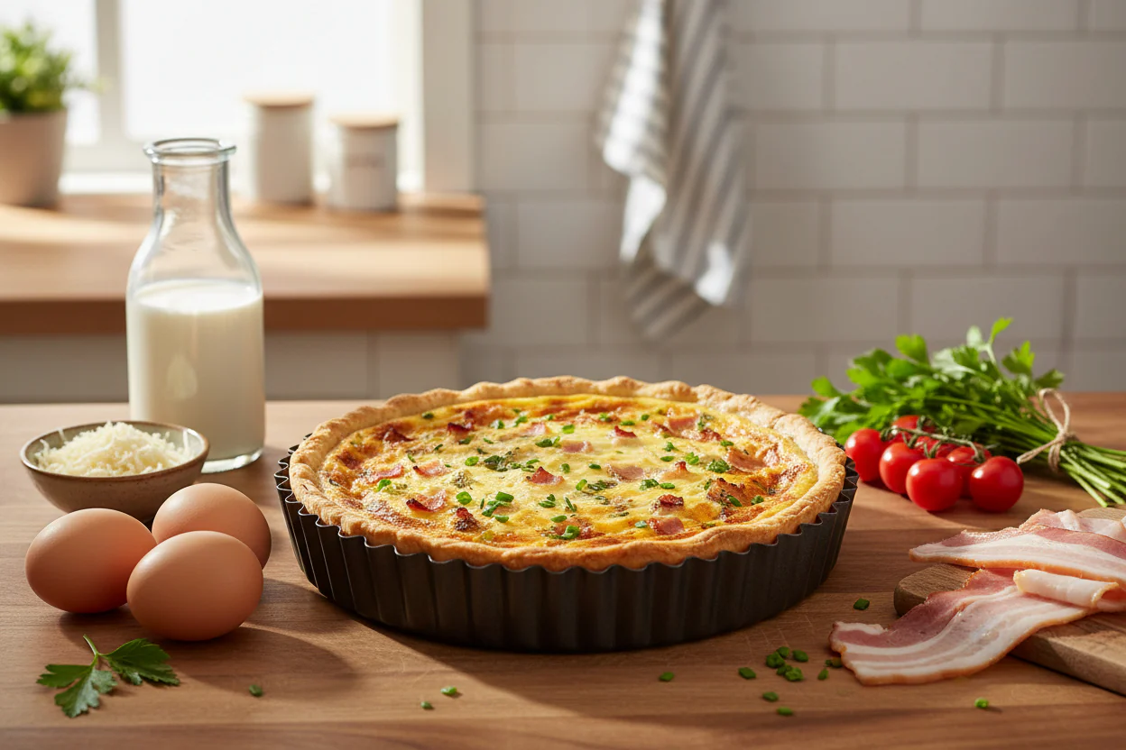 Masterclass Non-Stick Loose Base Round Fluted Flan Tin - 18cm - Image 5