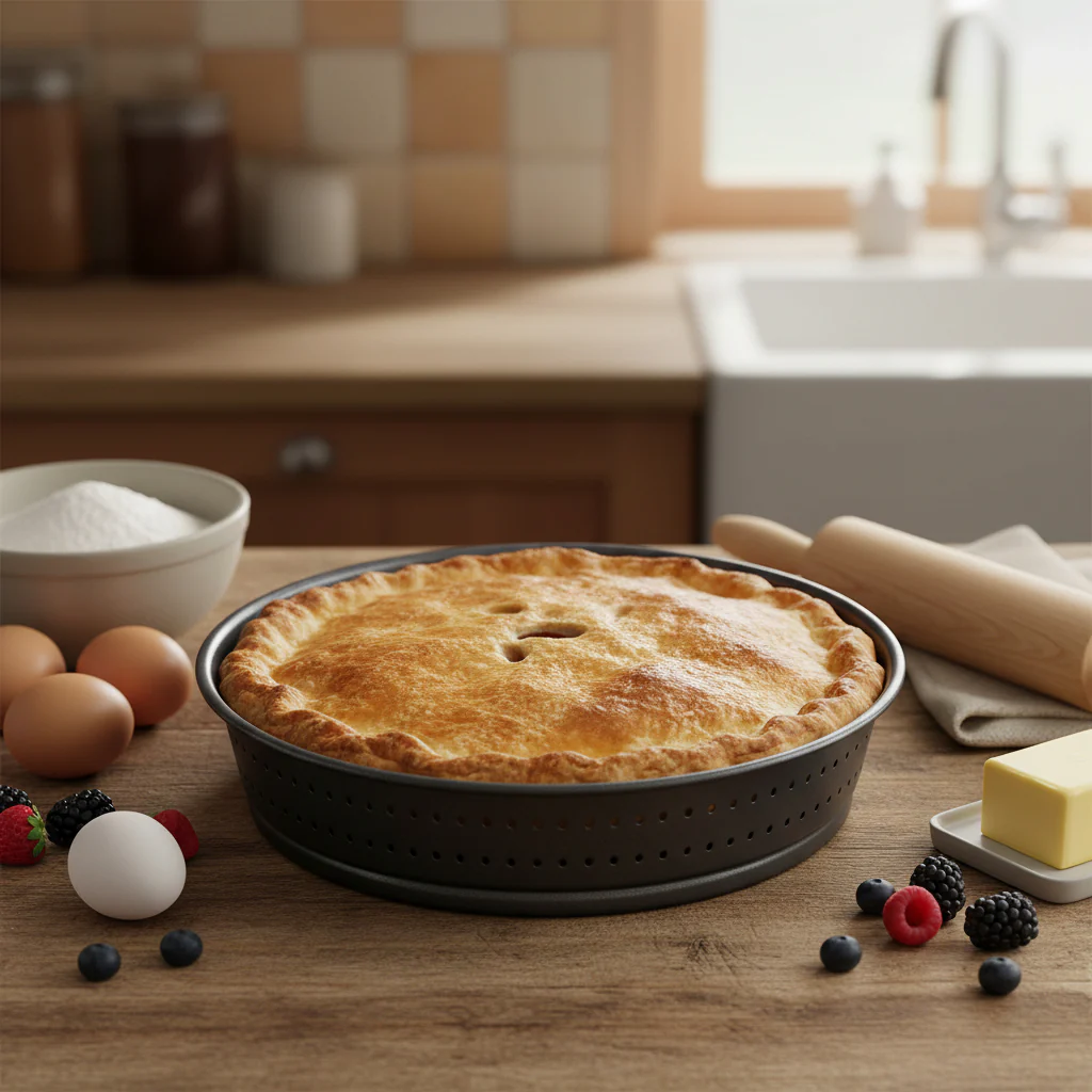 Masterclass Crusty Bake Non-Stick Deep Pie Pan - 23cm - Image 2