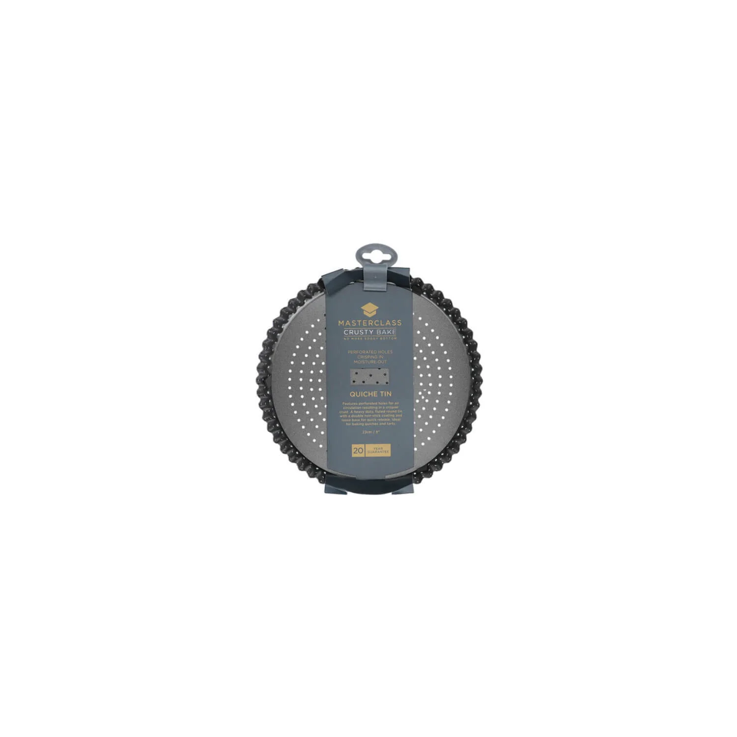 Masterclass Crusty Bake Non-Stick Fluted Quiche Tin - 23cm - Image 3
