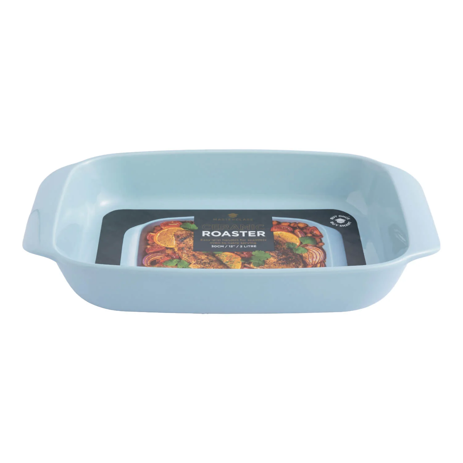 MasterClass 30cm Ceramic Roaster - Sky Blue - Image 6