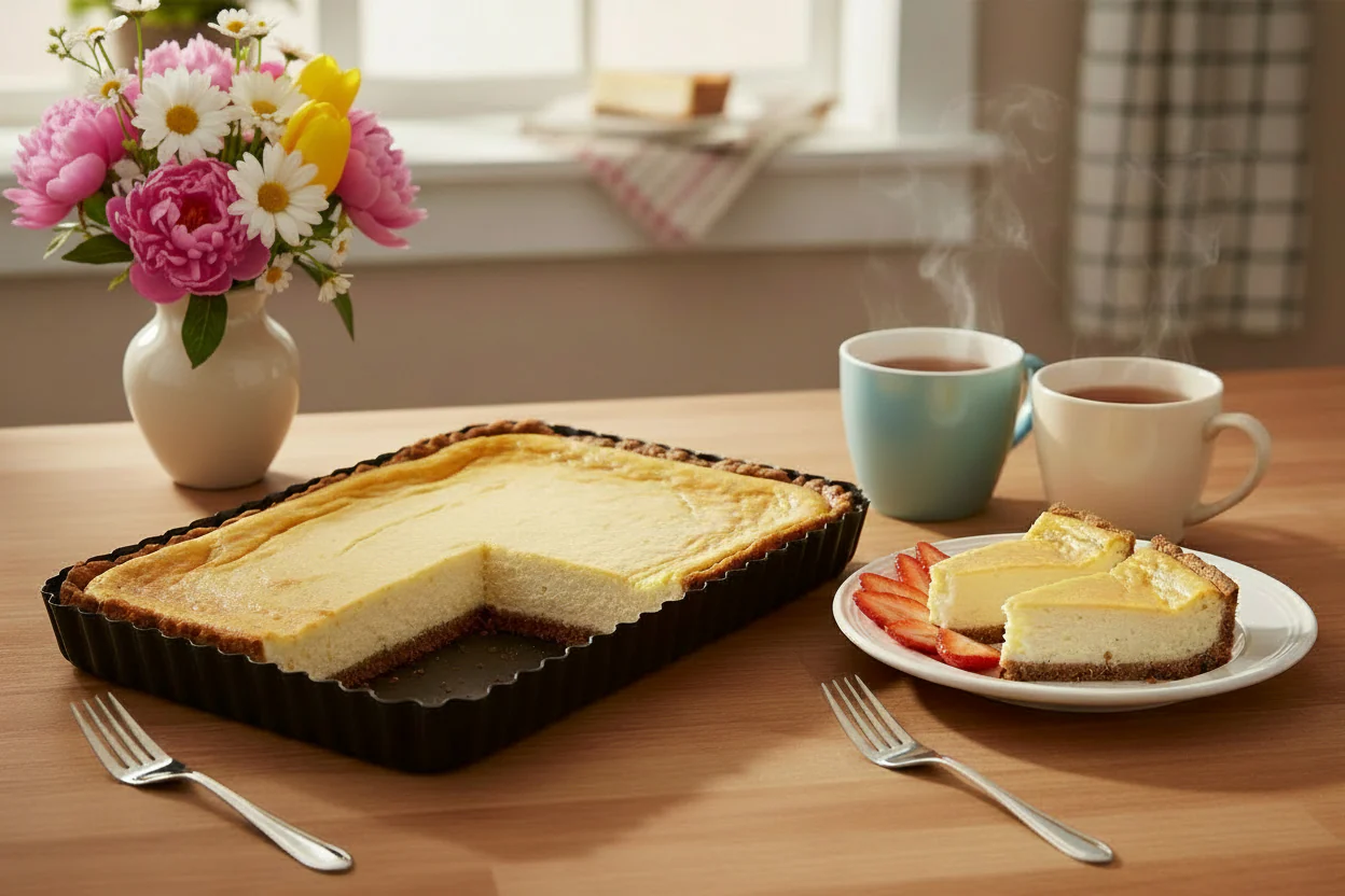 Masterclass Non-Stick Rectangle Fluted Flan / Quiche Tin - 31cm - Image 4