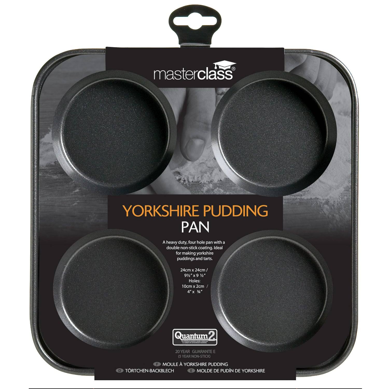 Masterclass Non-Stick Yorkshire Pudding Pan - 4 Hole - Image 6