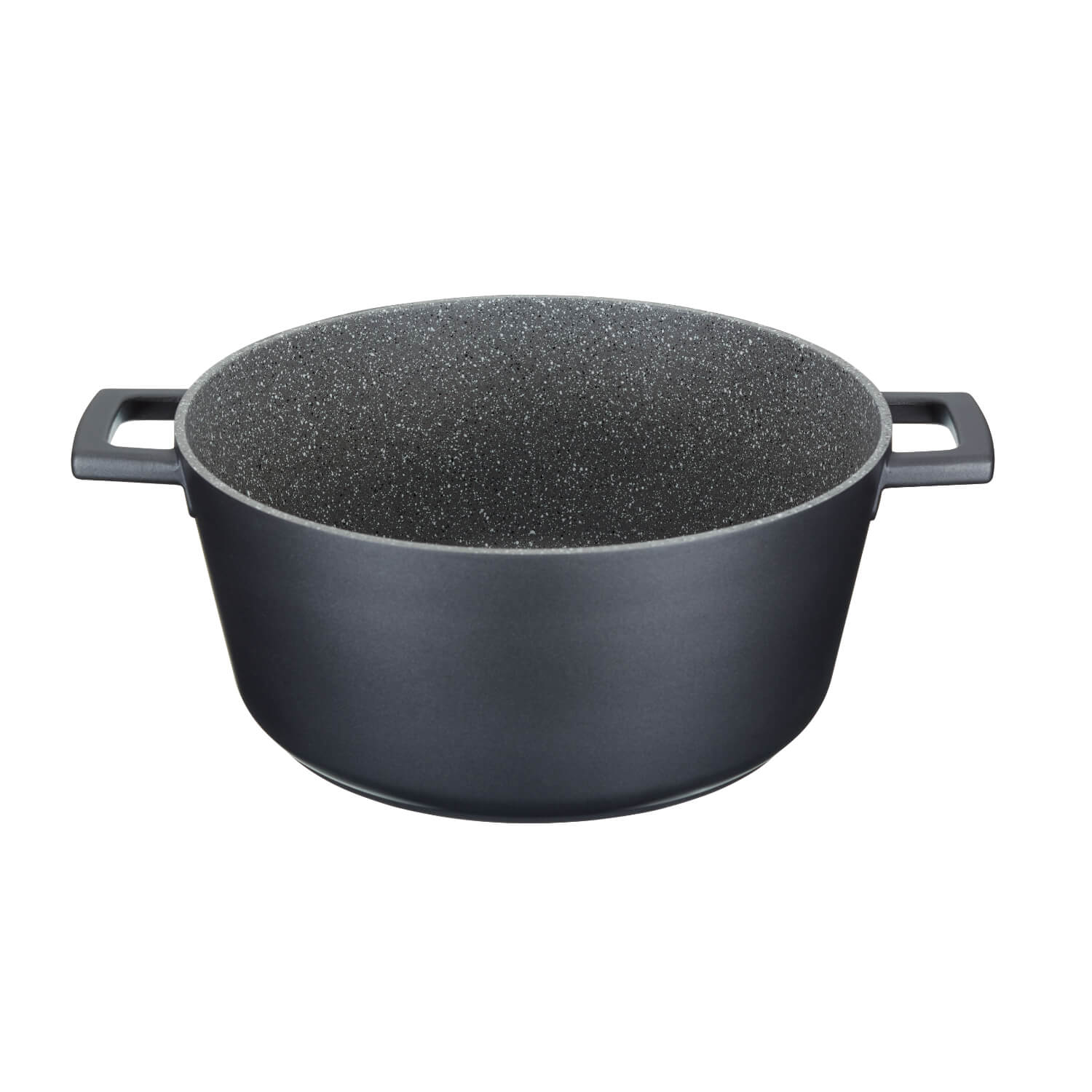 Masterclass Cast Aluminium 28cm Lightweight Round Casserole Dish - Black - Image 2