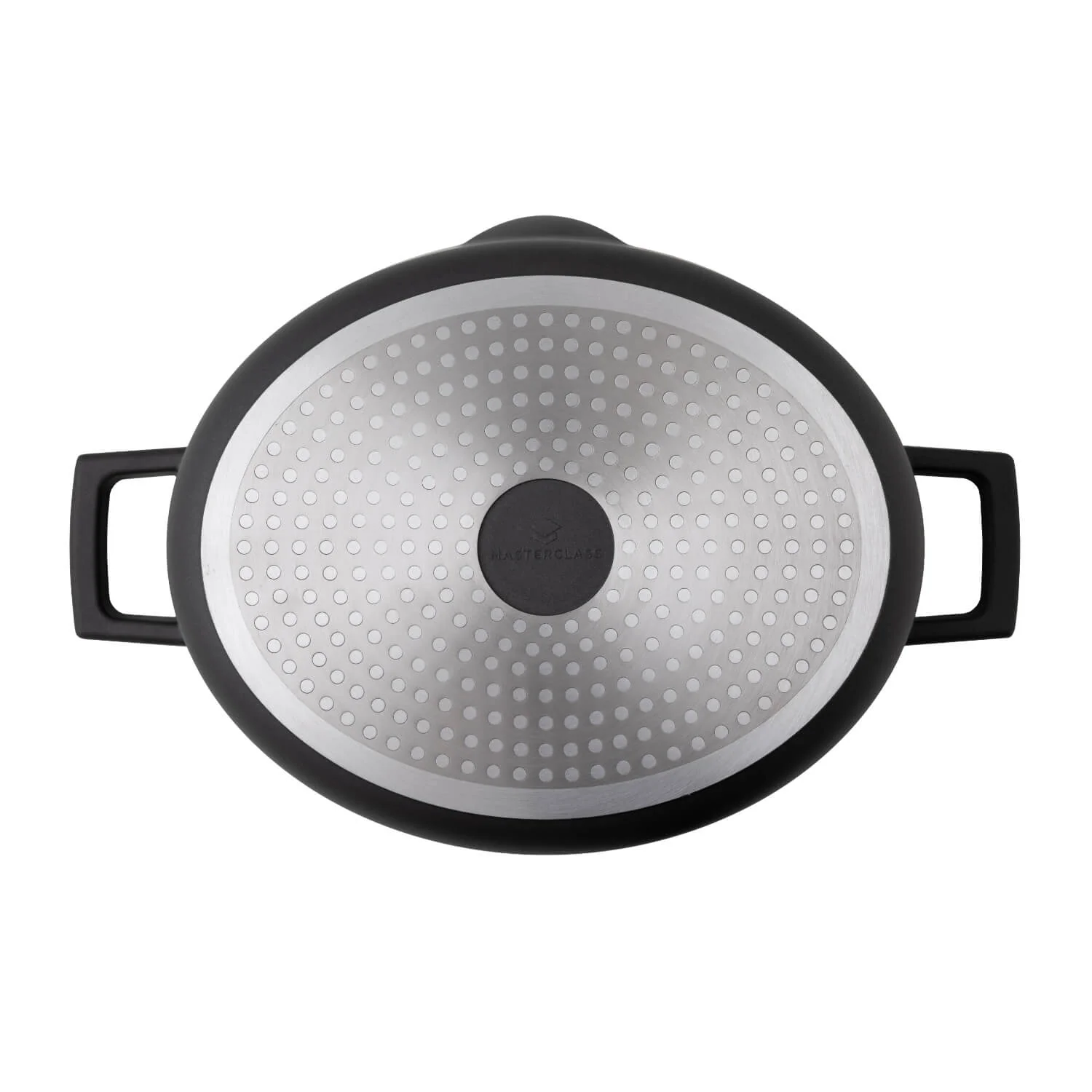 Masterclass Cast Aluminium 30cm Lightweight Ultimate Oval Casserole Dish - Black - Image 2