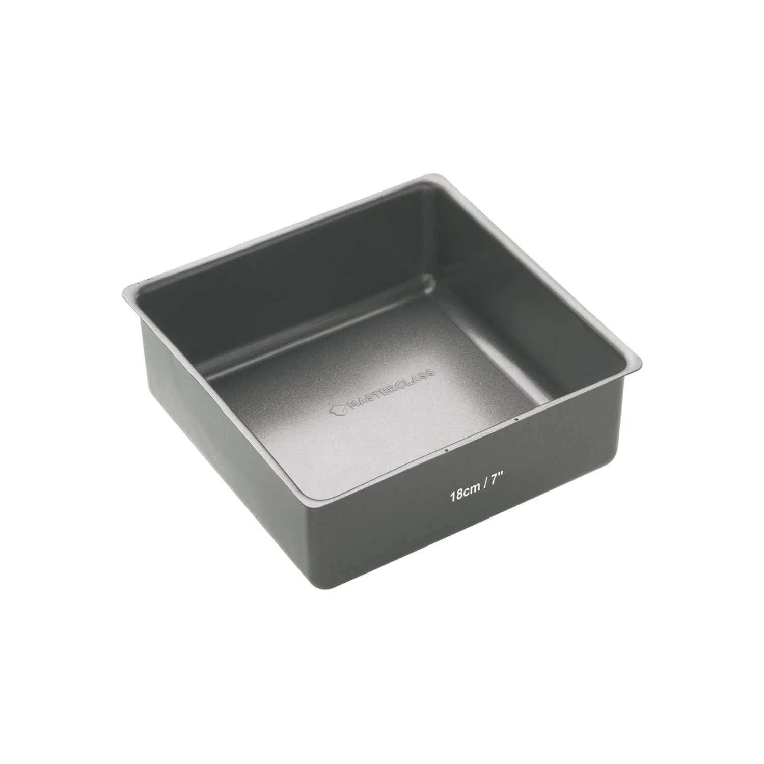MasterClass Non-Stick Loose Base Square Deep Cake Tin - 18cm