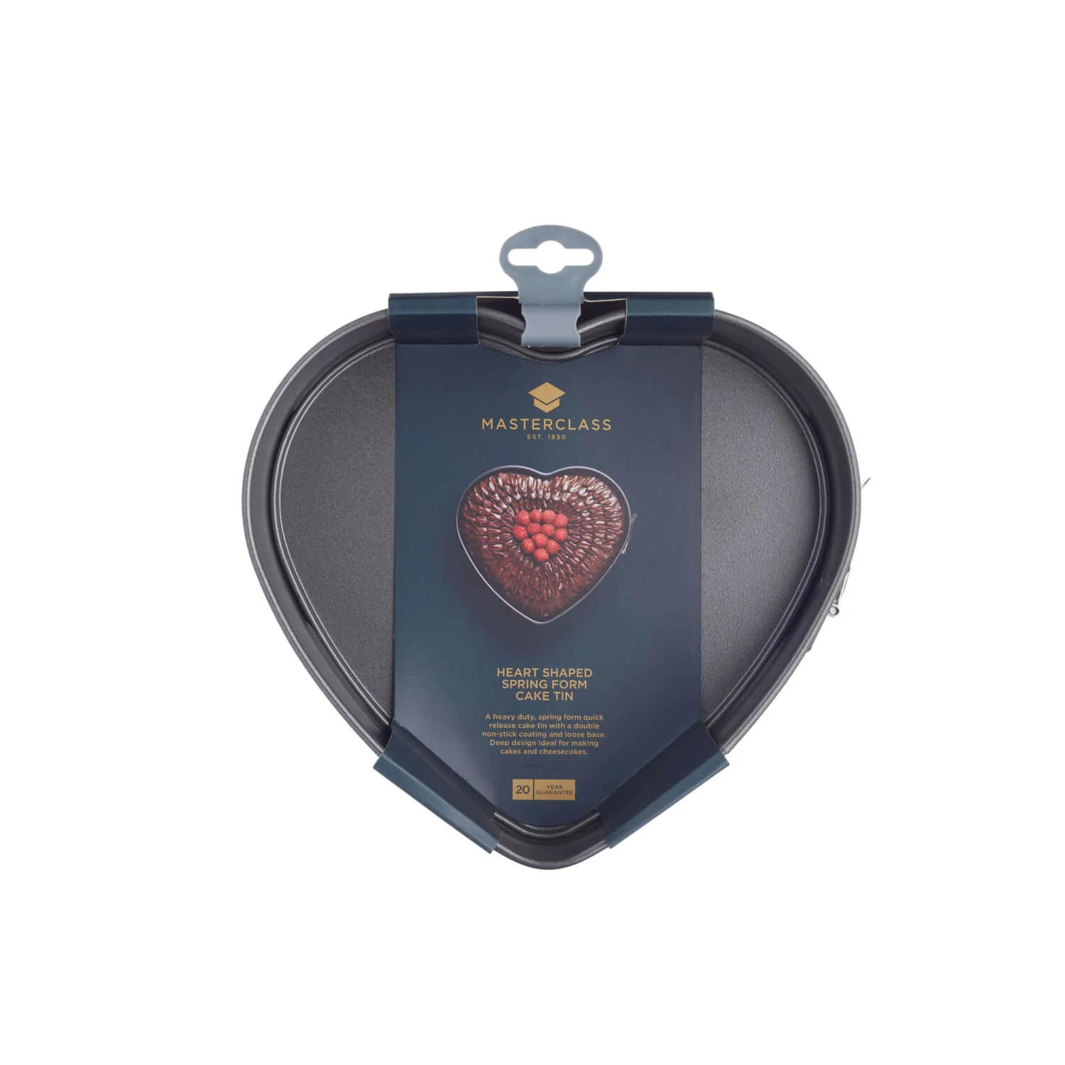 Masterclass Loose Base Springform Heart Cake Tin - 22cm - Image 2