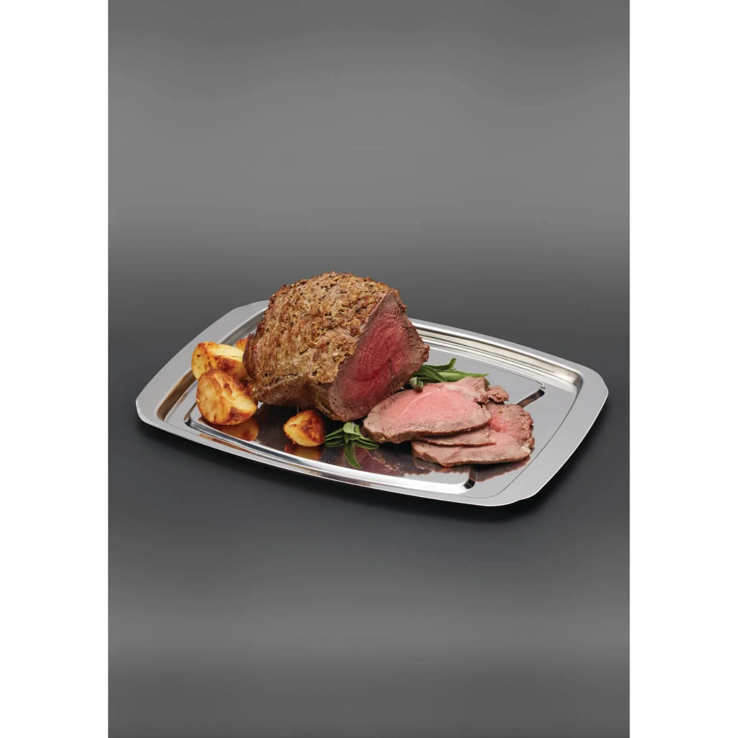 MasterClass Stainless Steel Spiked Carving Tray - Image 5