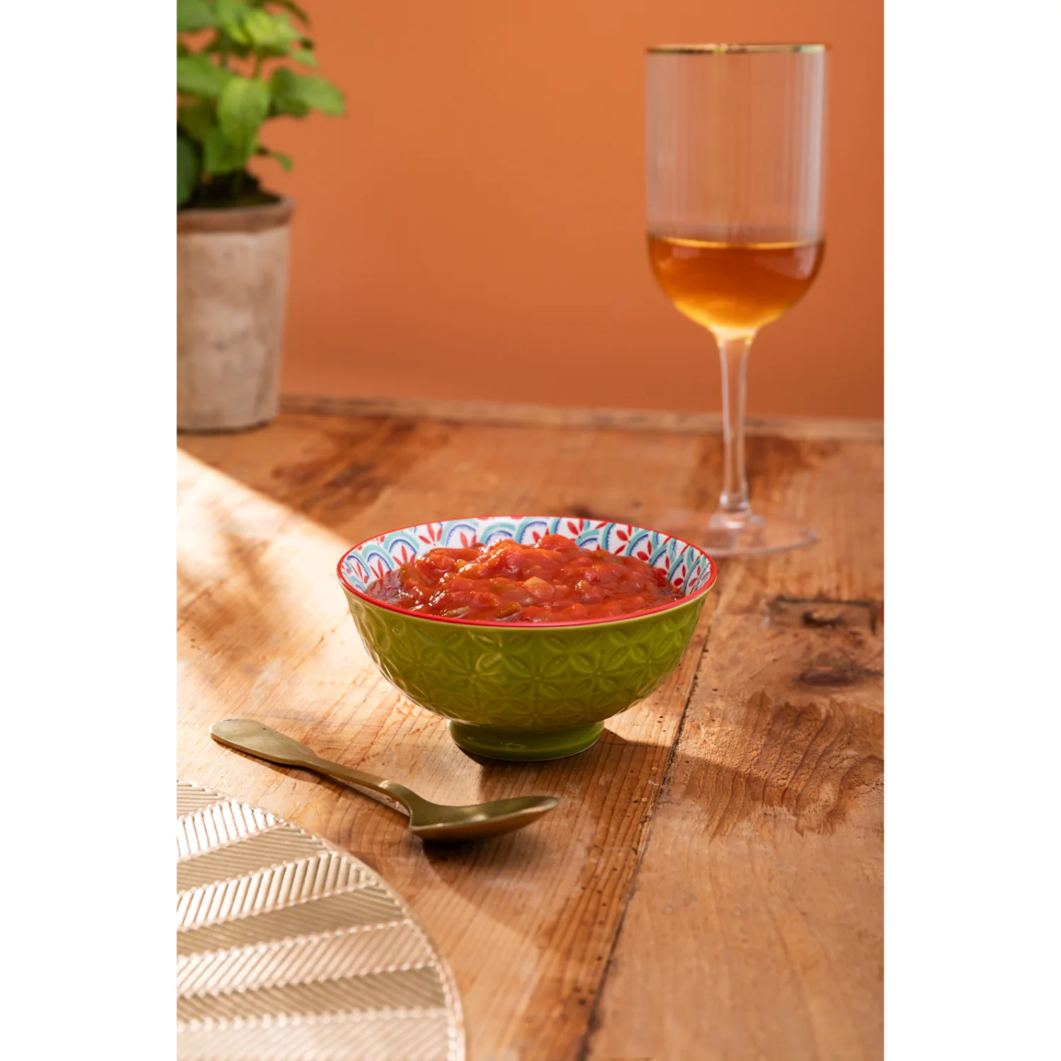 Mikasa 12cm Stoneware Nibble Bowl - Blue/Green Geometric - Image 5