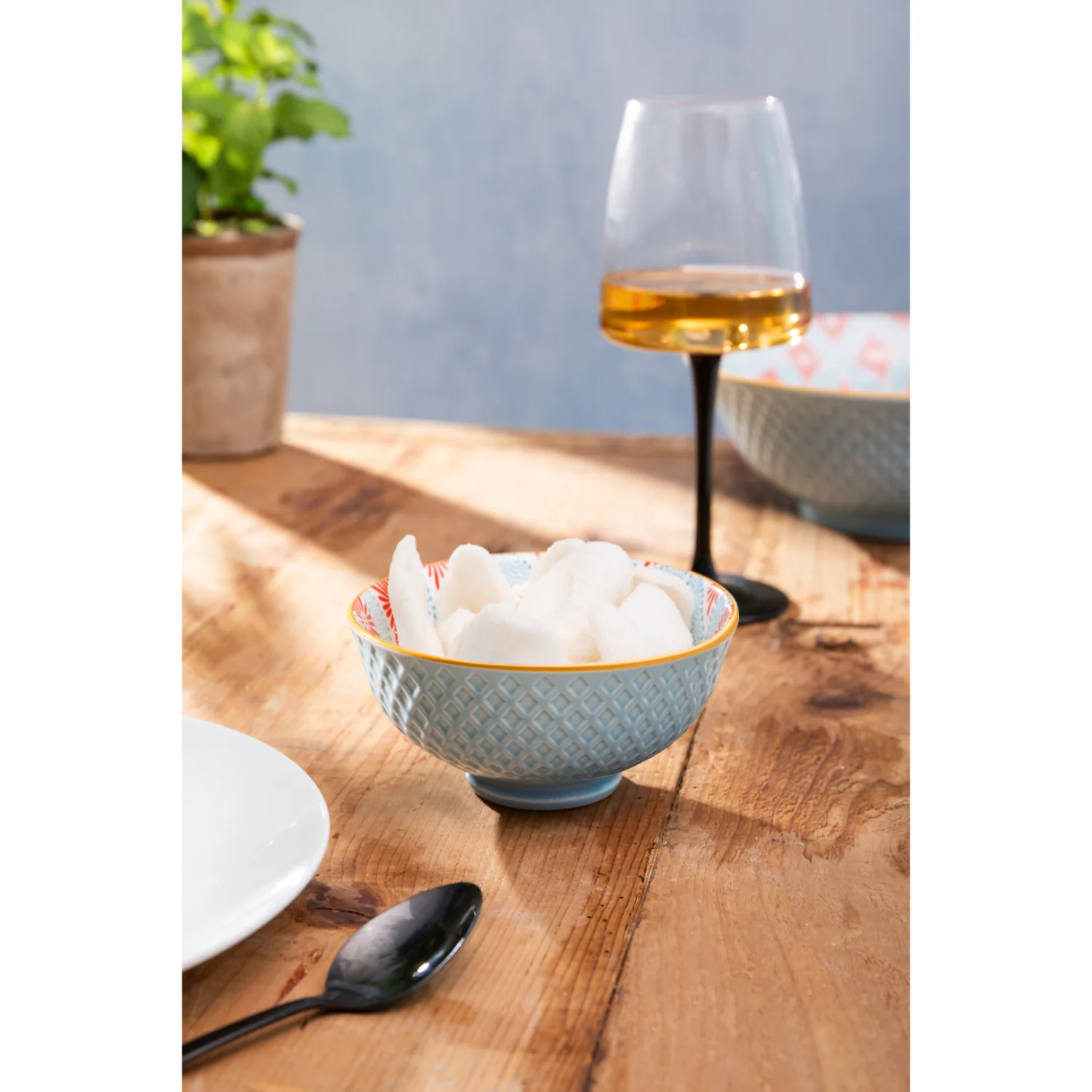 Mikasa 12cm Stoneware Nibble Bowl - Blue Mosaic - Image 5
