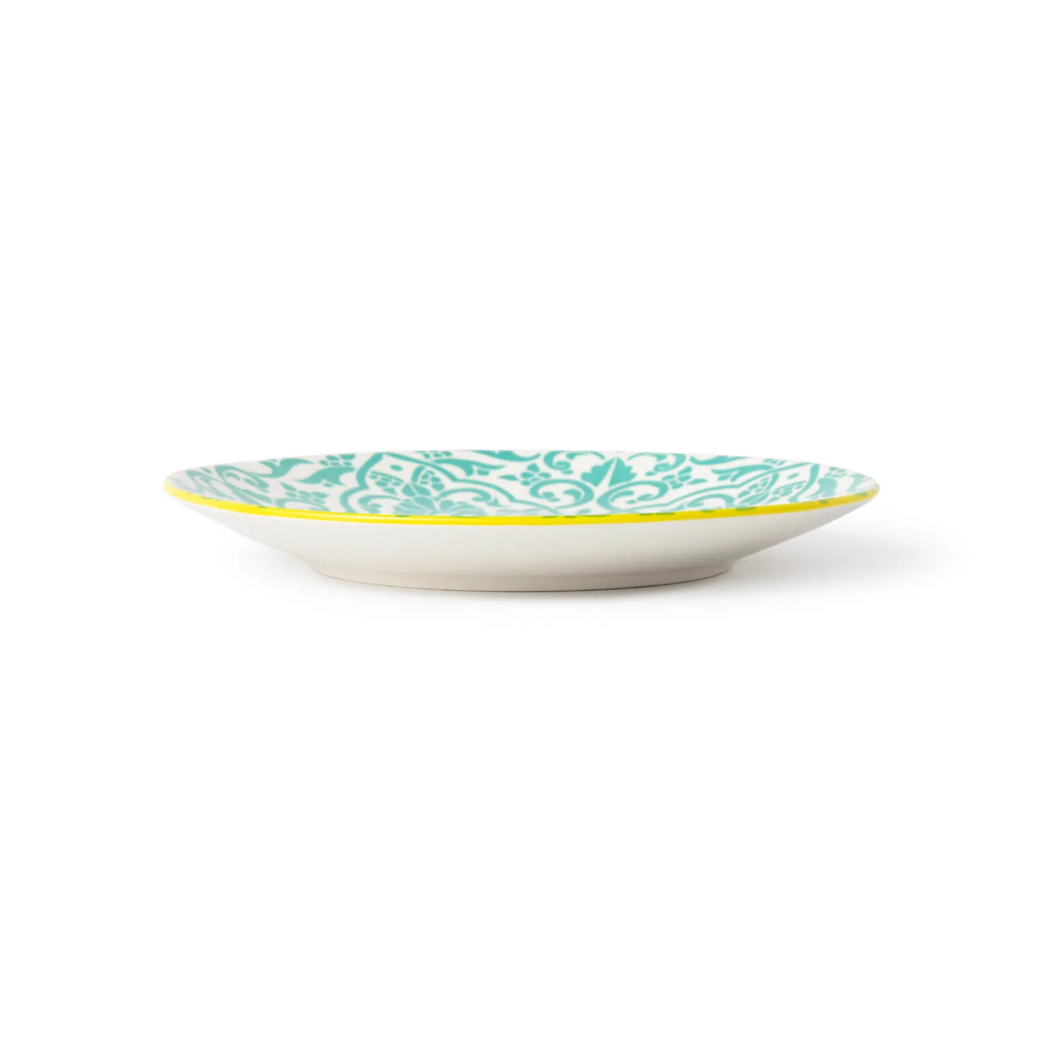Mikasa 18cm Stoneware Small Plate - Blue/Yellow Geometric - Image 2
