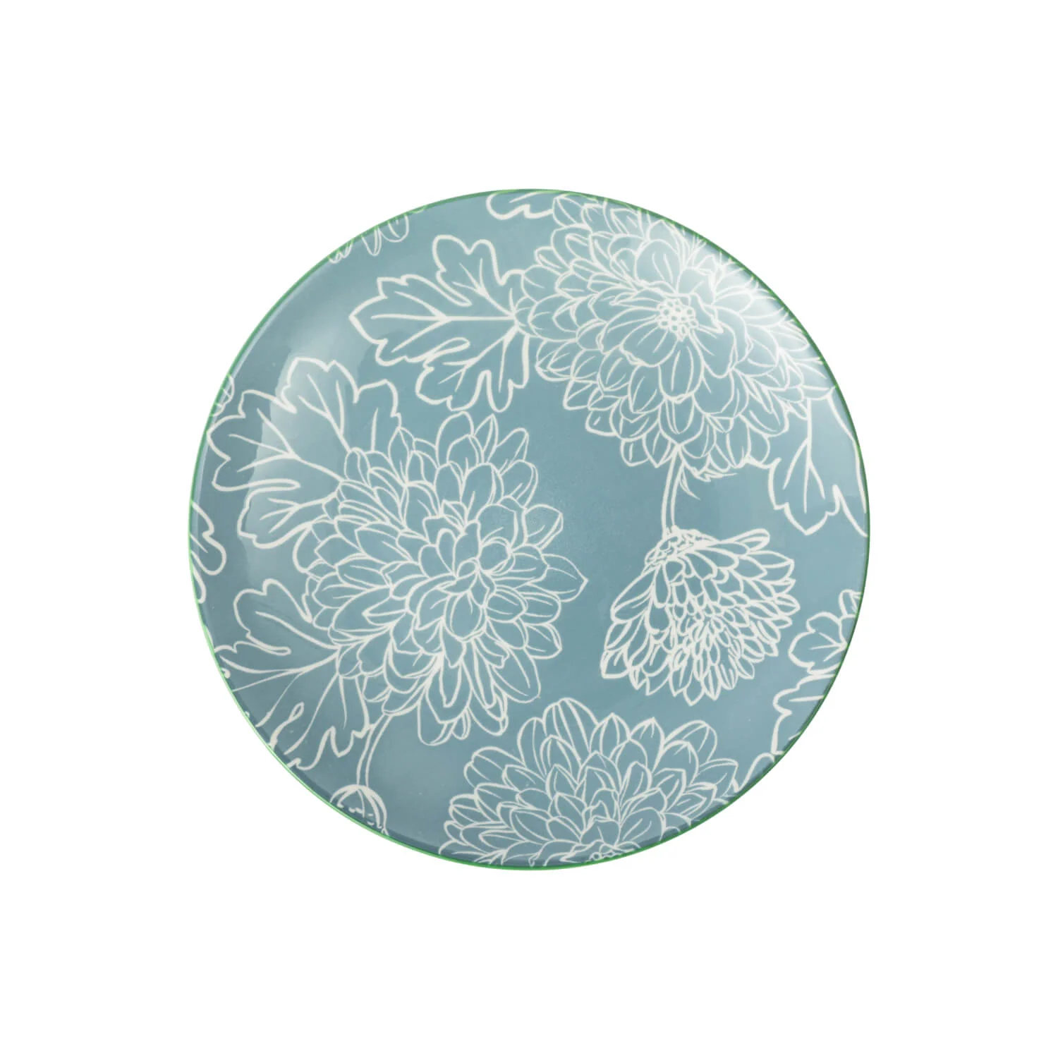 Mikasa 18cm Stoneware Small Plate - Grey Floral - Image 2