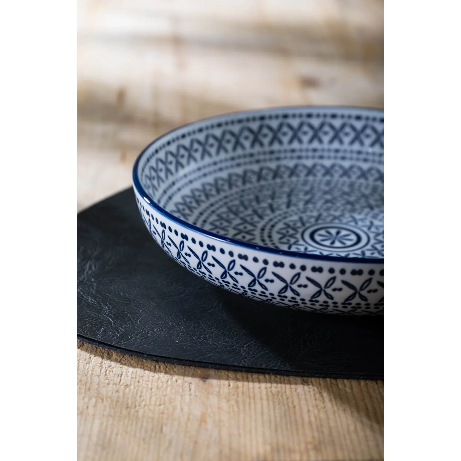 Mikasa 21cm Stoneware Pasta Bowl - Blue Mediterranean - Image 6