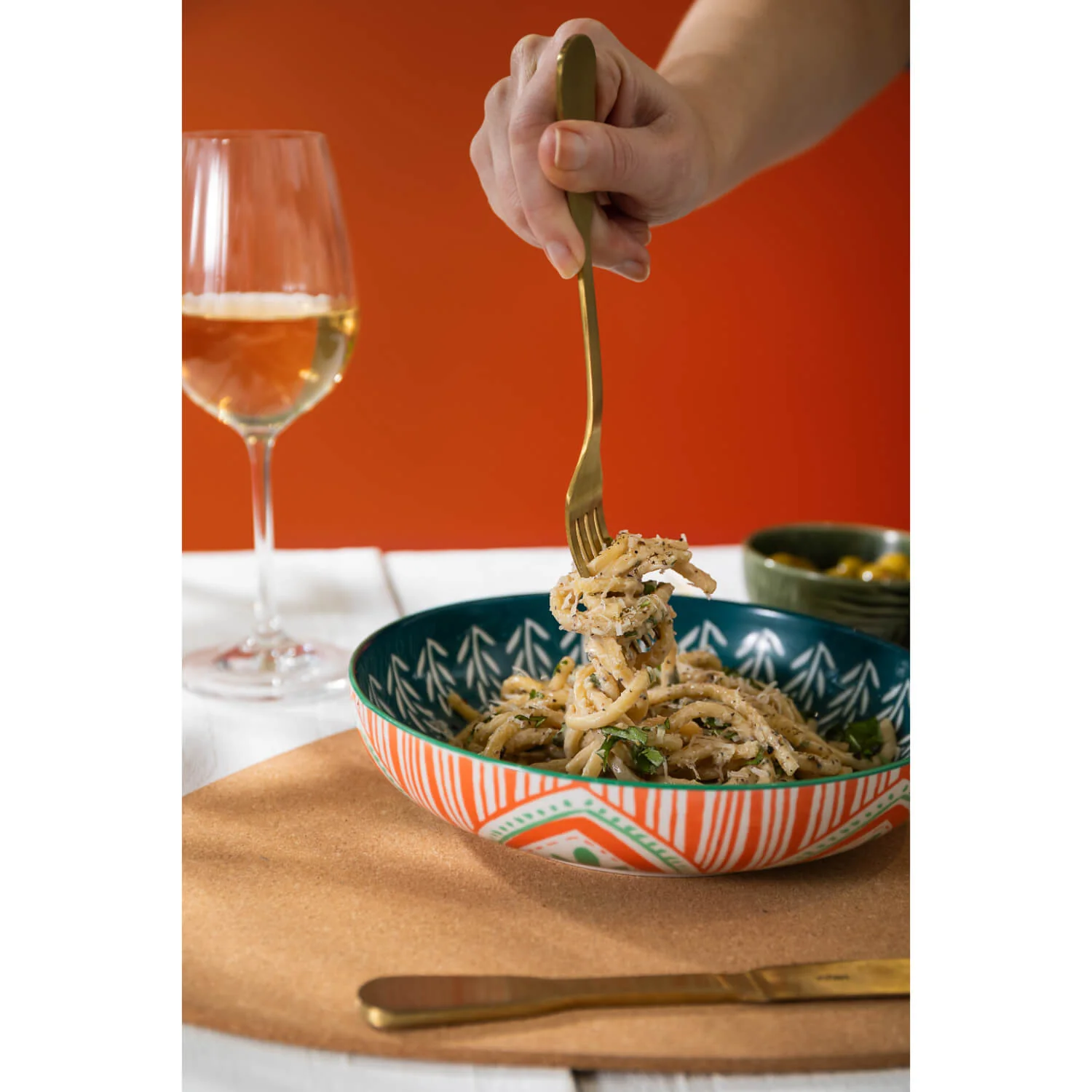 Mikasa 21cm Stoneware Pasta Bowl - Folk - Image 8