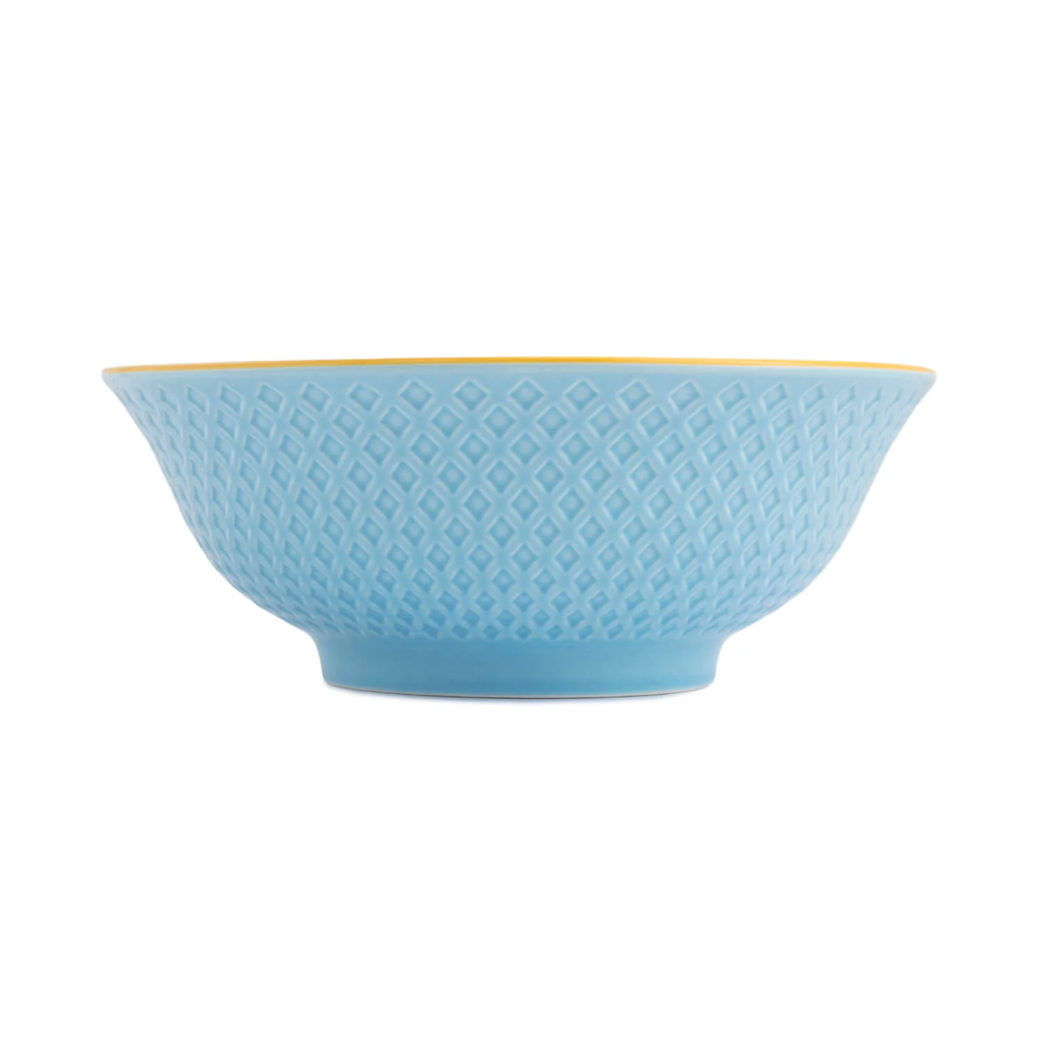 Mikasa 21cm Stoneware Ramen Bowl - Blue Mosaic - Image 2
