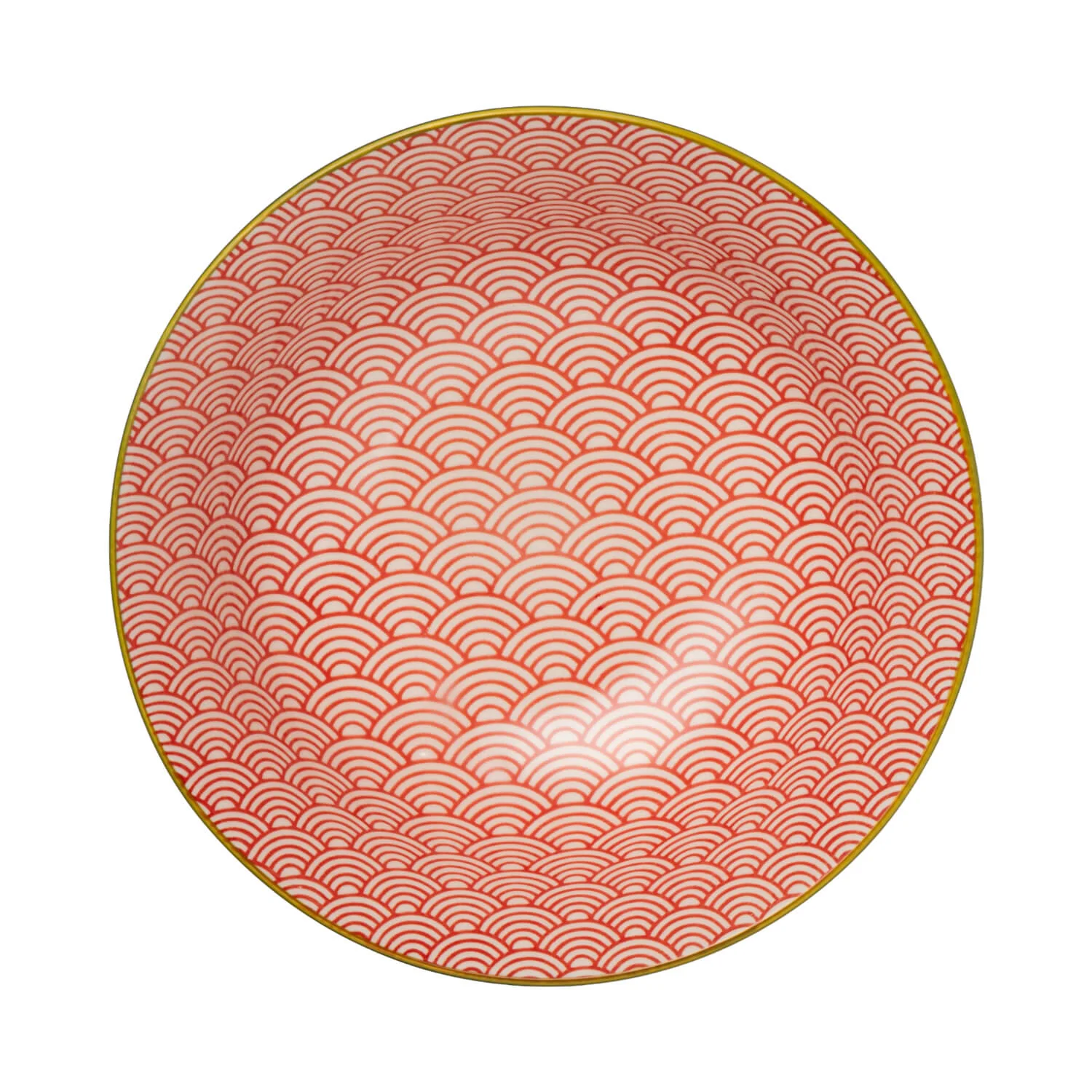 Mikasa 21cm Stoneware Ramen Bowl - Blue/Red Arc - Image 3