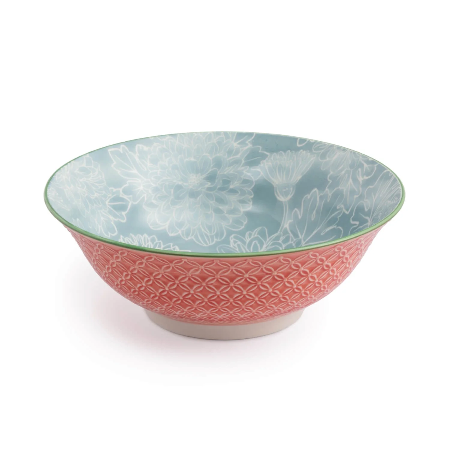 Mikasa 21cm Stoneware Ramen Bowl - Grey Floral
