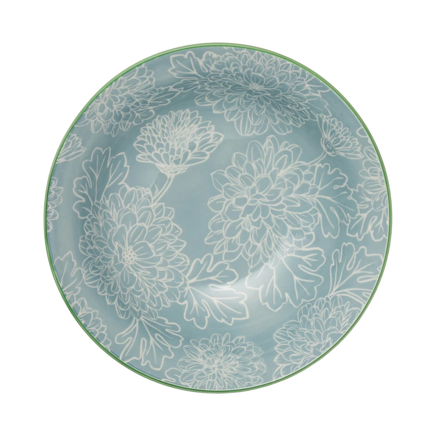 Mikasa 21cm Stoneware Ramen Bowl - Grey Floral - Image 3