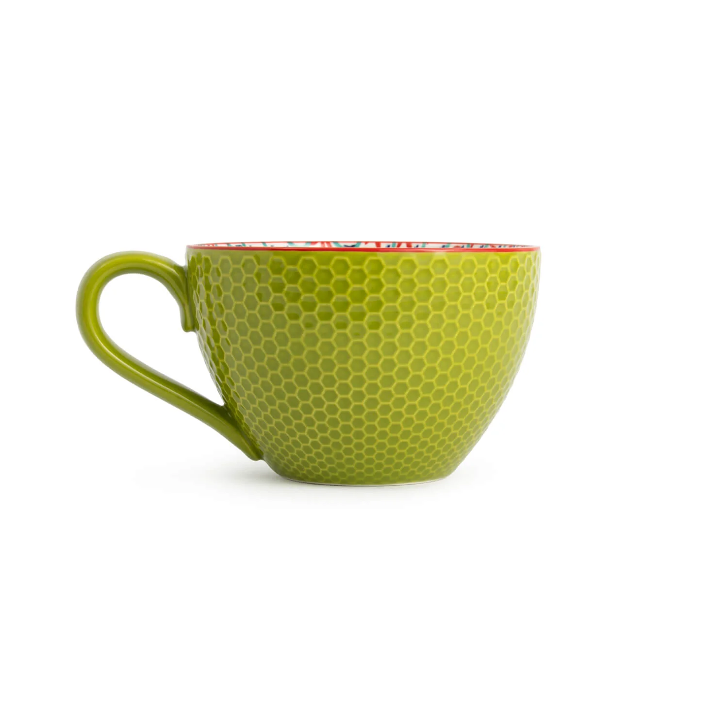Mikasa Stoneware 330ml Mug - Blue/Green Geometric - Image 4