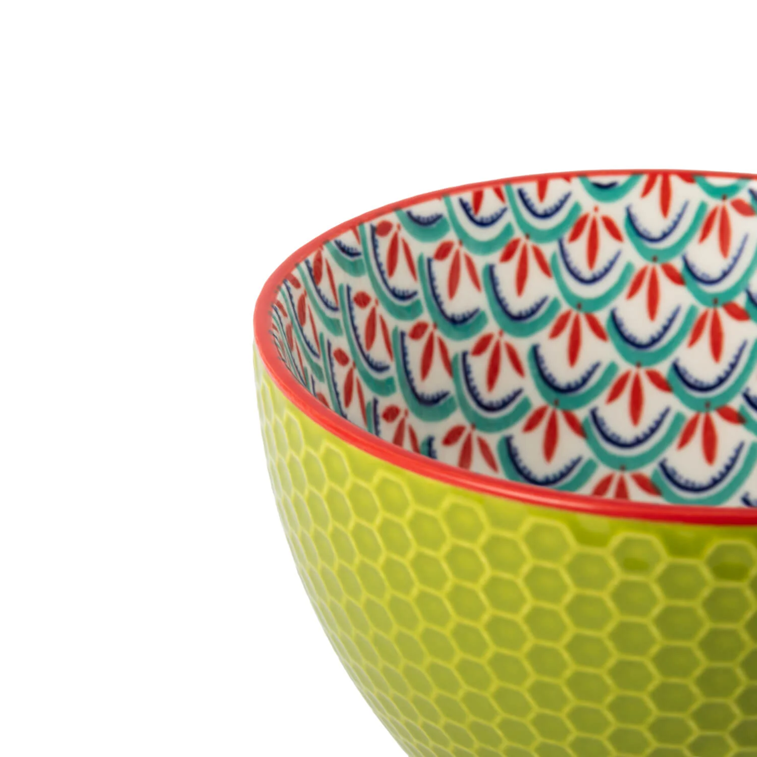 Mikasa Stoneware 330ml Mug - Blue/Green Geometric - Image 5