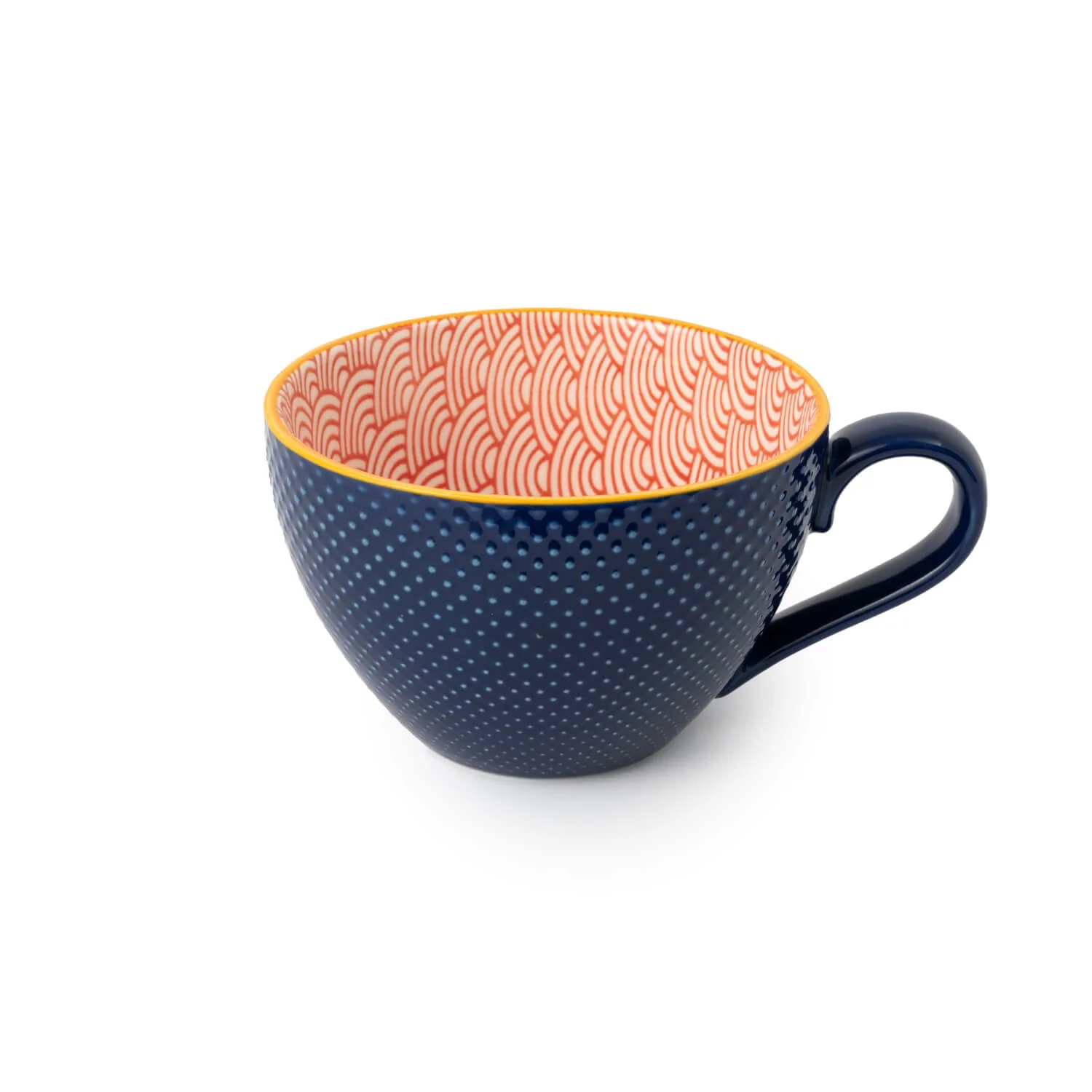 Mikasa Stoneware 330ml Mug - Blue/Red Arc