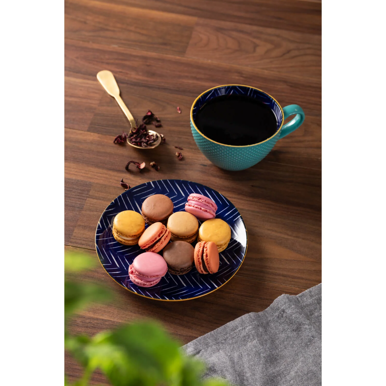 Mikasa Stoneware 330ml Mug - Indigo Chevron - Image 12