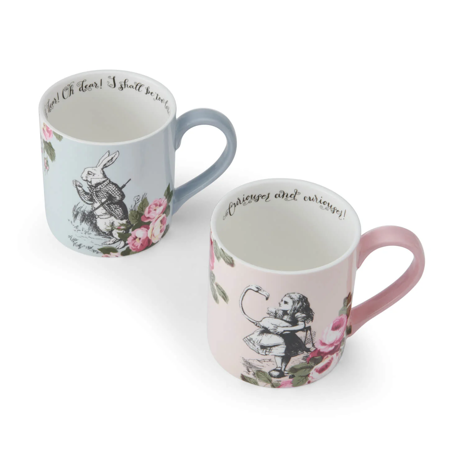 Mikasa V&A Alice In Wonderland His & Hers Bone China Mugs - Image 2