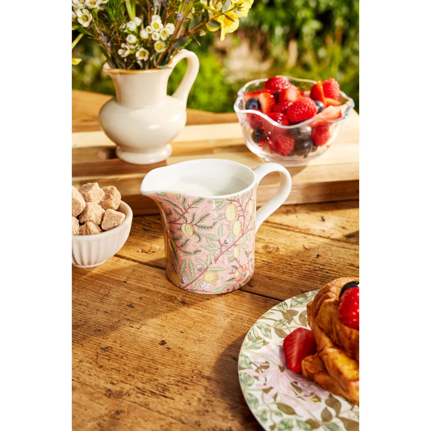 Morris & Co Porcelain Creamer Jug - Fruit - Image 5