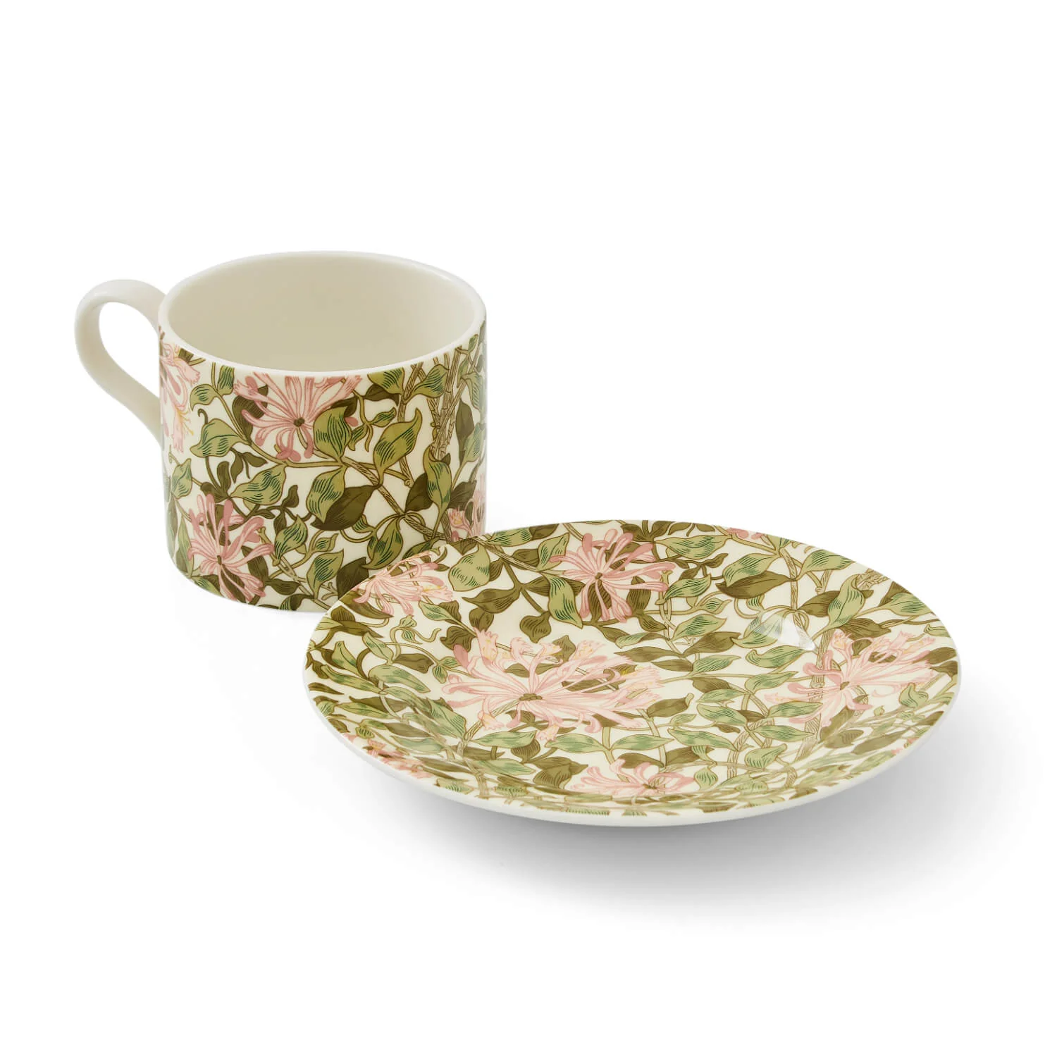 Morris & Co Porcelain Tea Cup & Saucer - Honeysuckle - Image 3