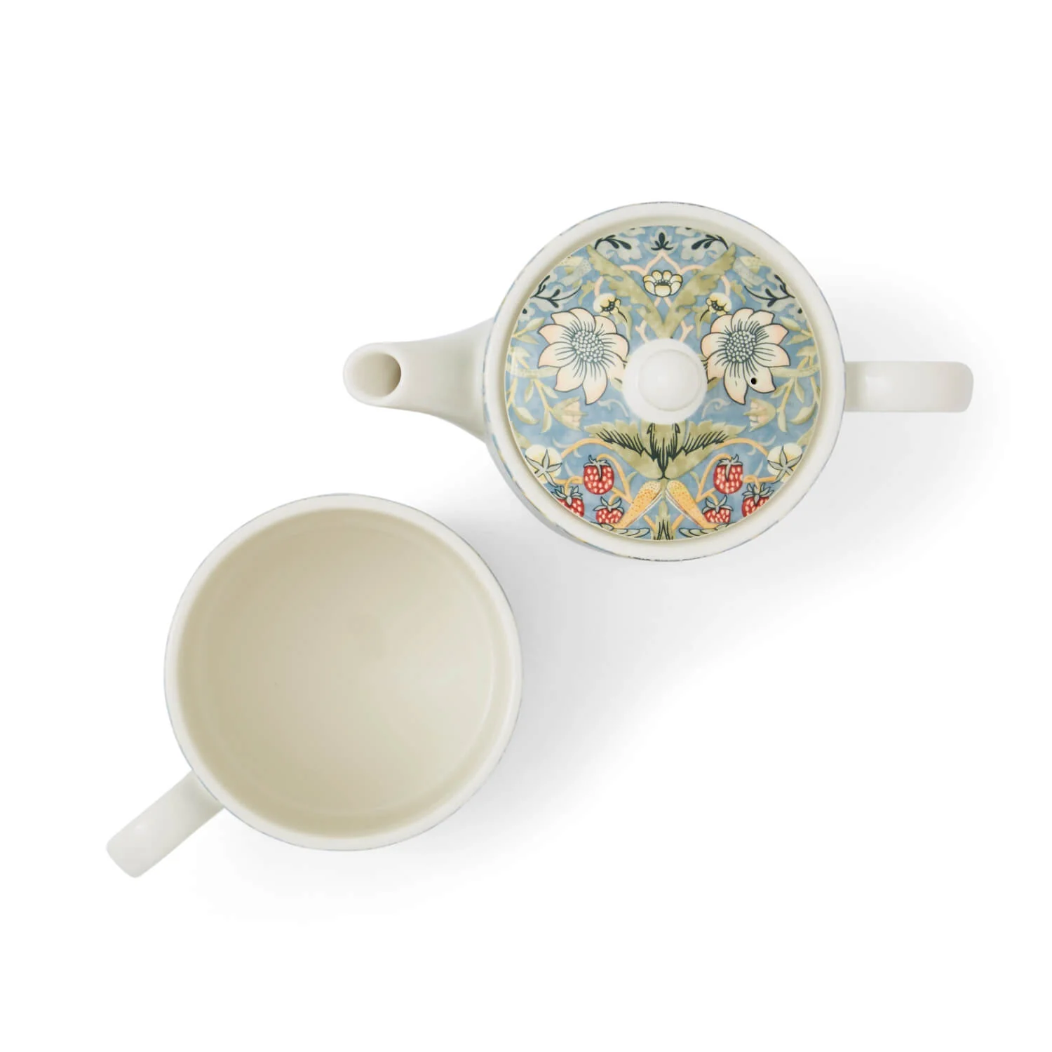 Morris & Co Porcelain Tea For One - Strawberry Thief - Image 2