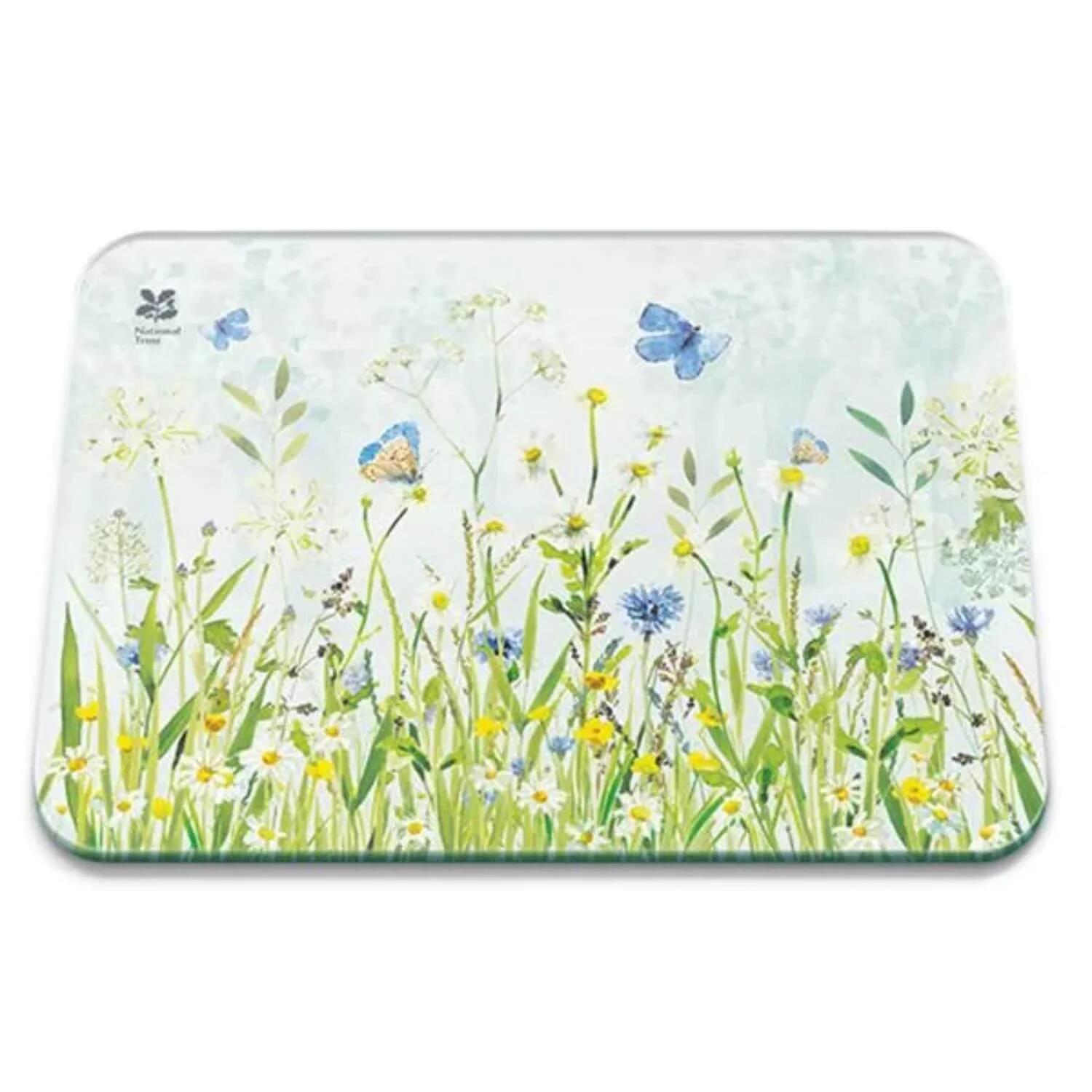 National Trust Large Glass Worktop Protector - Butterfly