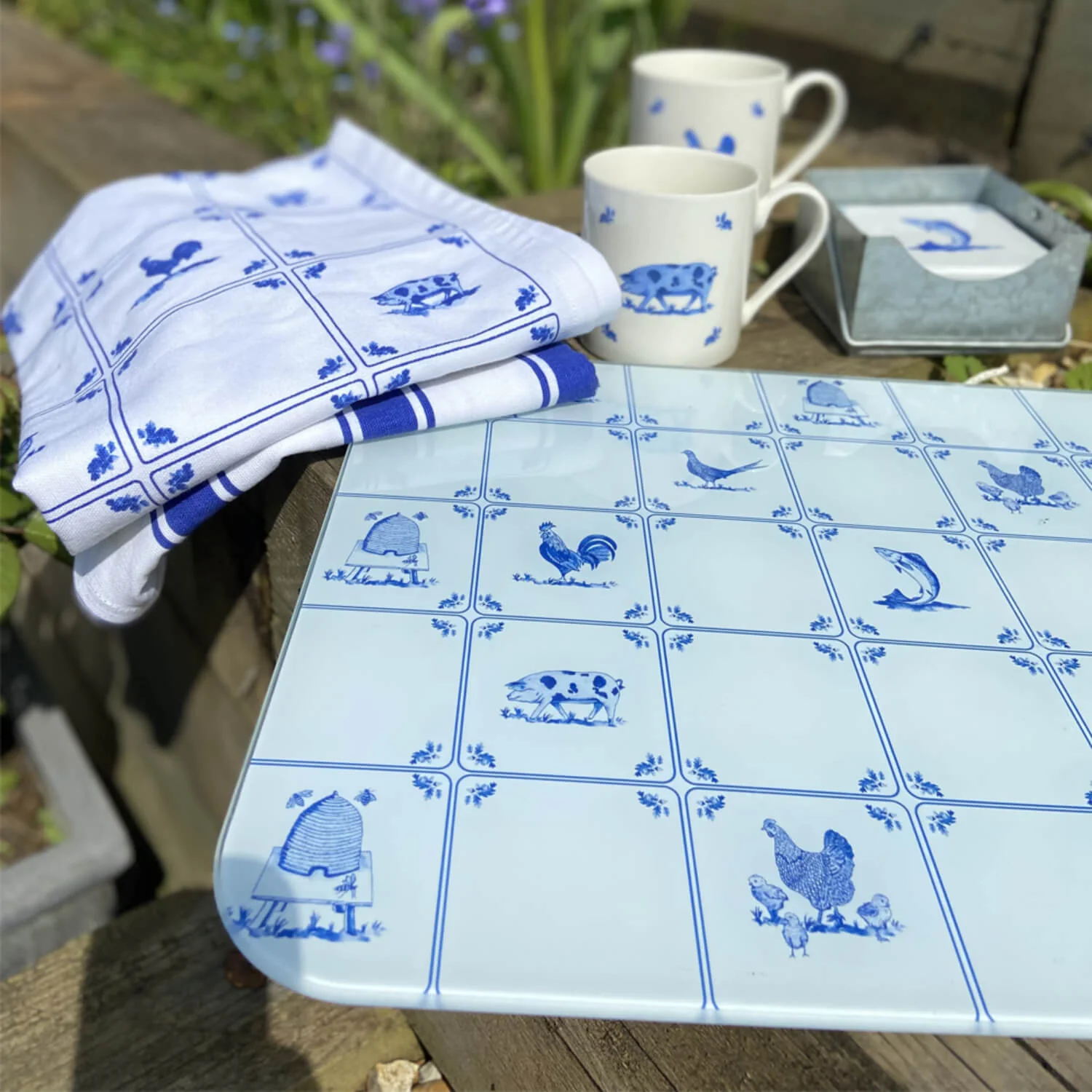 National Trust Medium Glass Worktop Protector - Dyrham Park - Country Life - Image 2