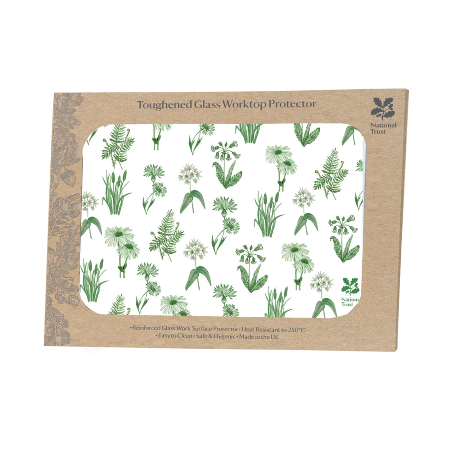 National Trust Medium Glass Worktop Protector - Dyrham Park - Flowers - Image 3