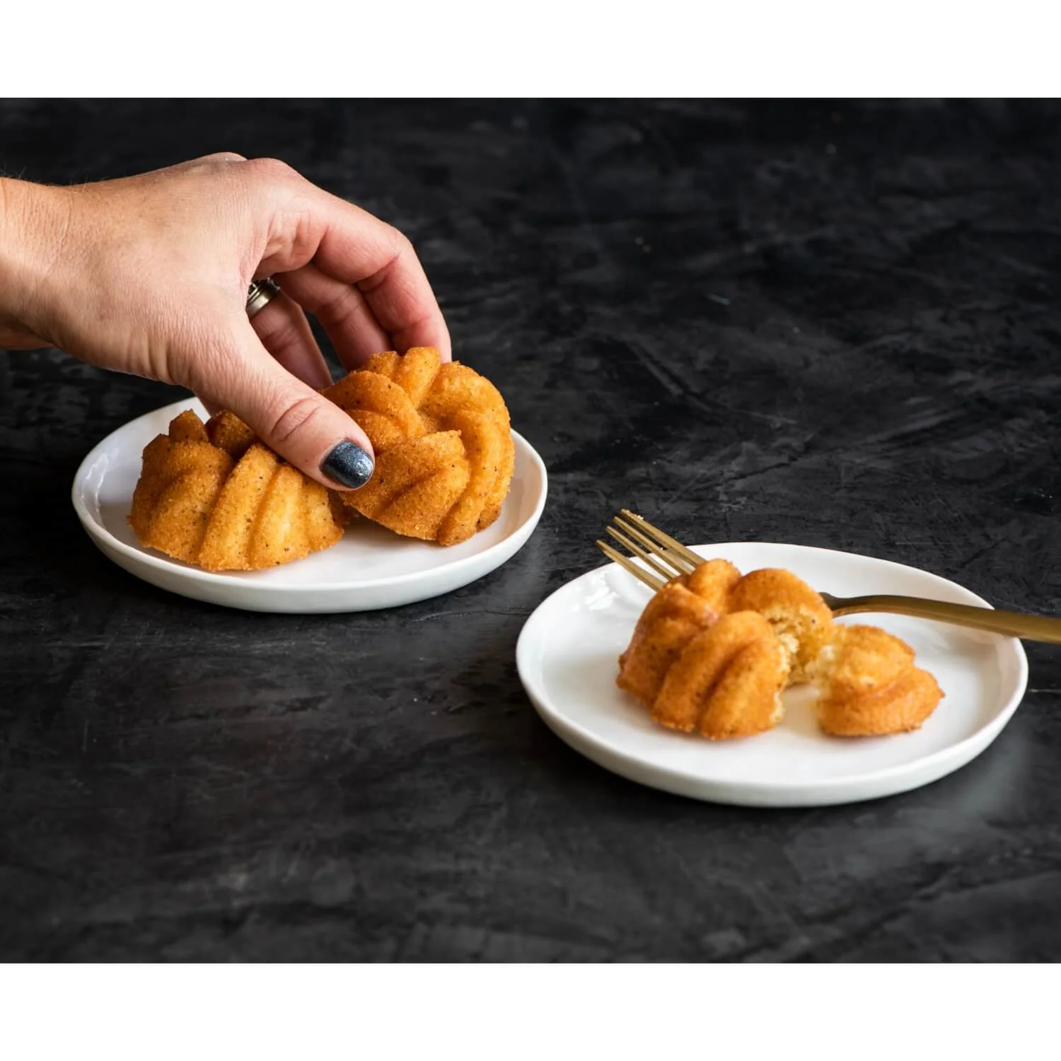 Nordic Ware Braided Mini Bundt Pan - Gold - Image 6
