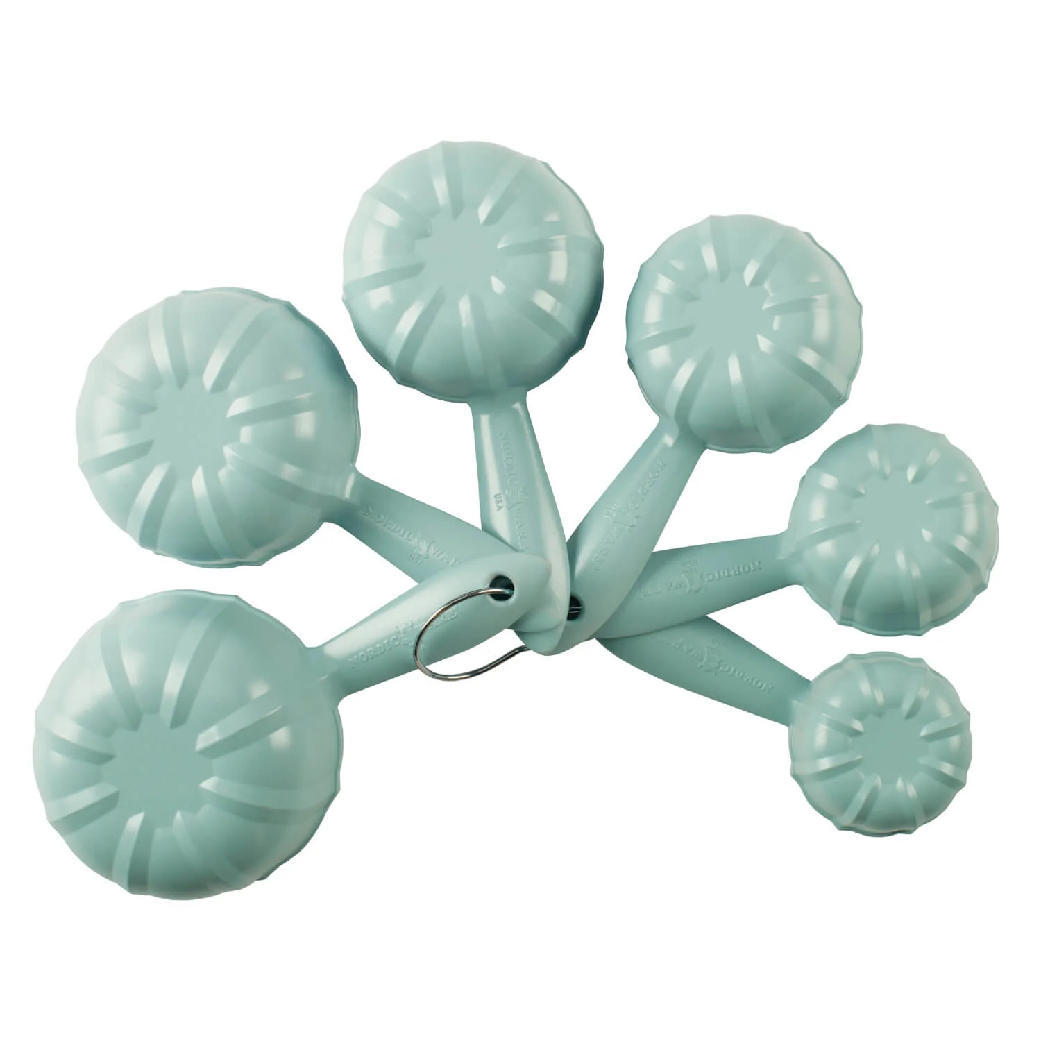Nordic Ware Bundt Set of 6 Measuring Cups - Sea Glass - Image 2