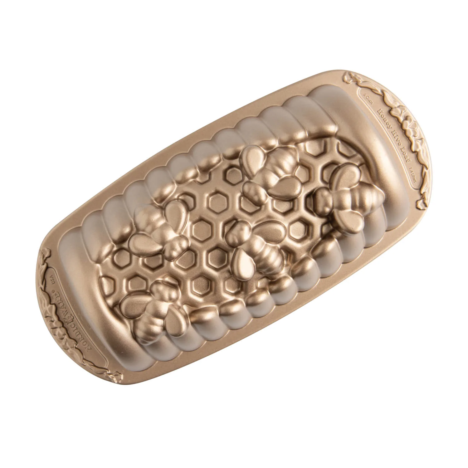 Nordic Ware 6-Cup Honey Hive Loaf Pan - Toffee - Image 2