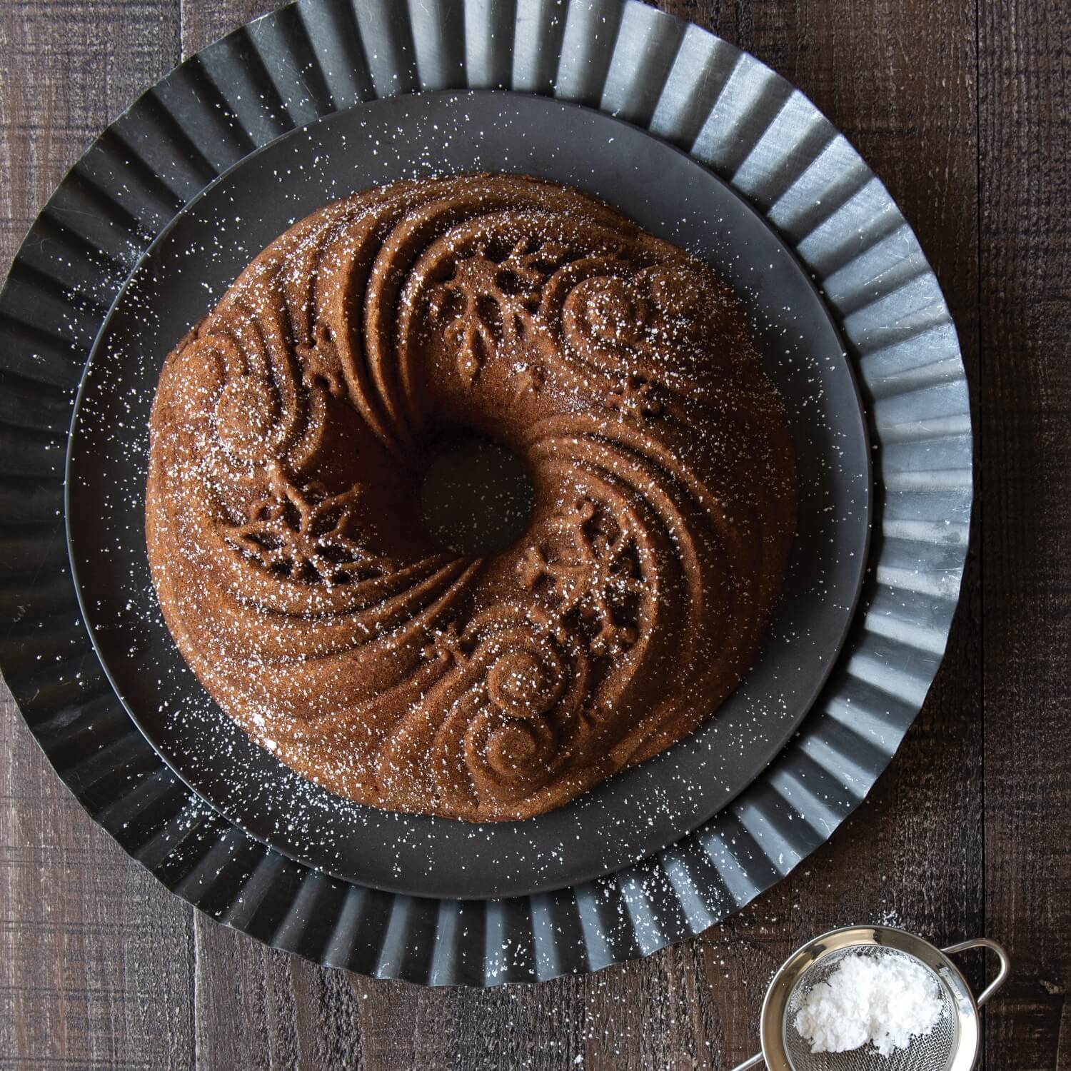 Nordic Ware Let It Snow Bundt Pan - Silver - Image 3