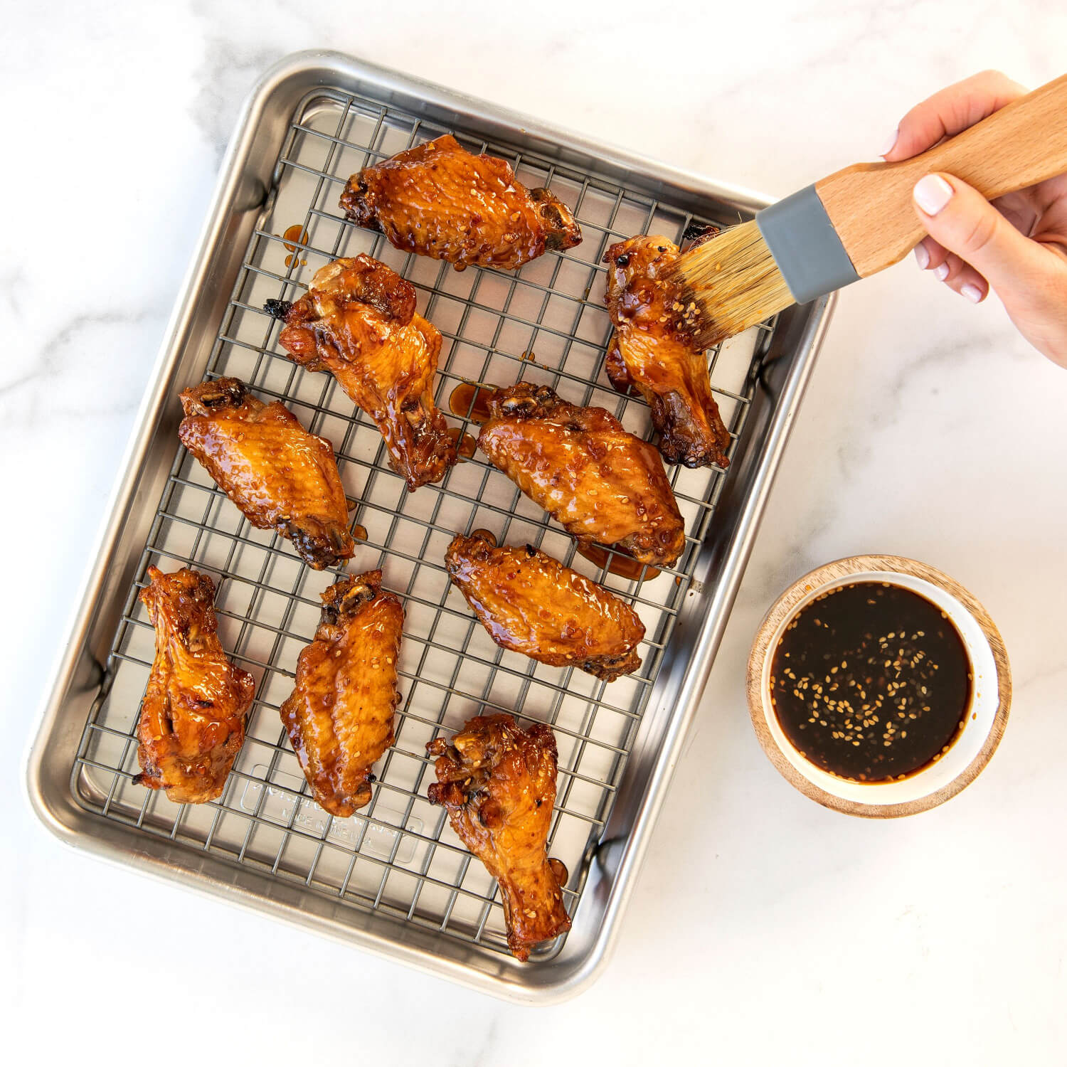 Nordic Ware Naturals® Quarter Sheet With Oven Grid - Image 2