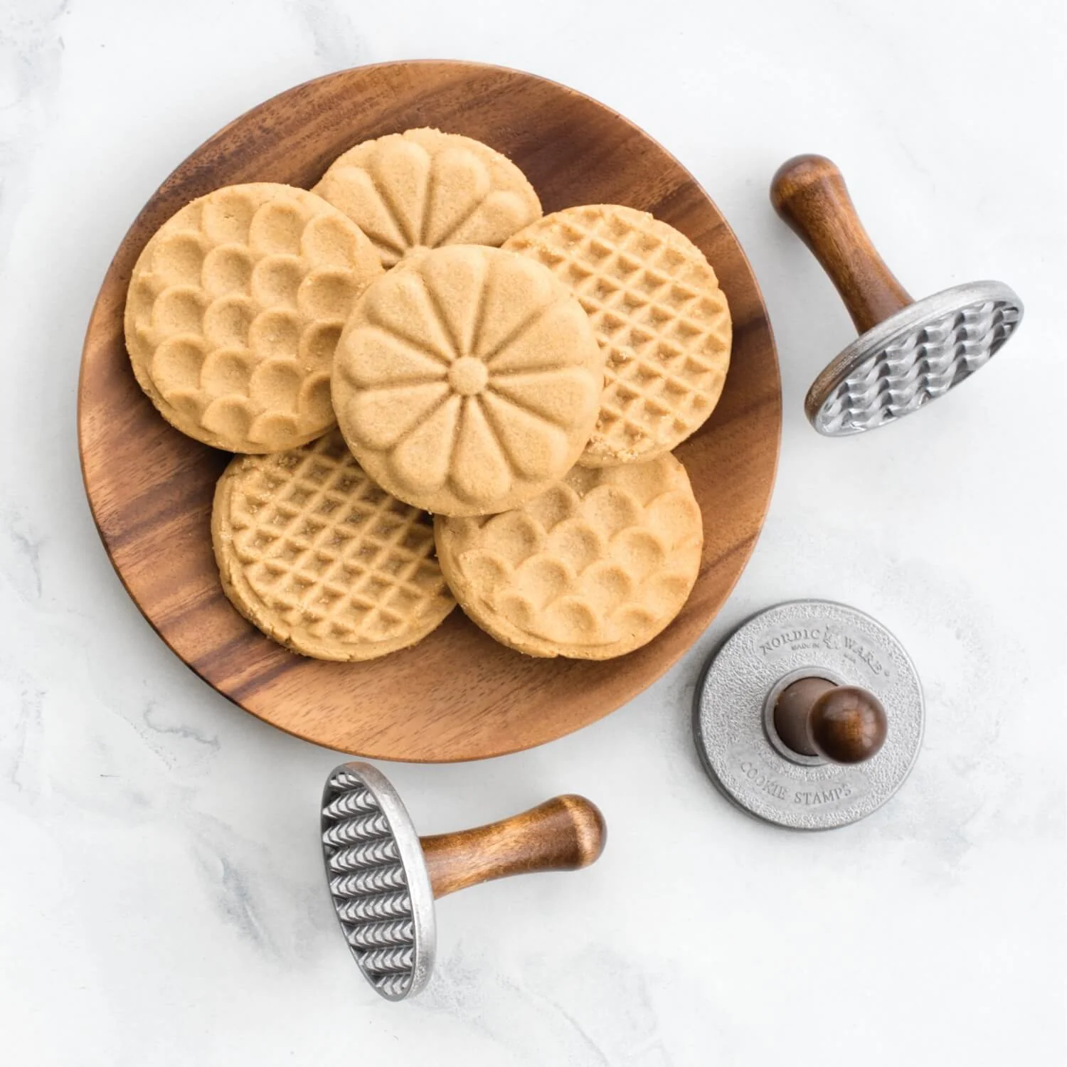 Nordic Ware Set of 3 Cookie Stamps - All Seasons - Image 2