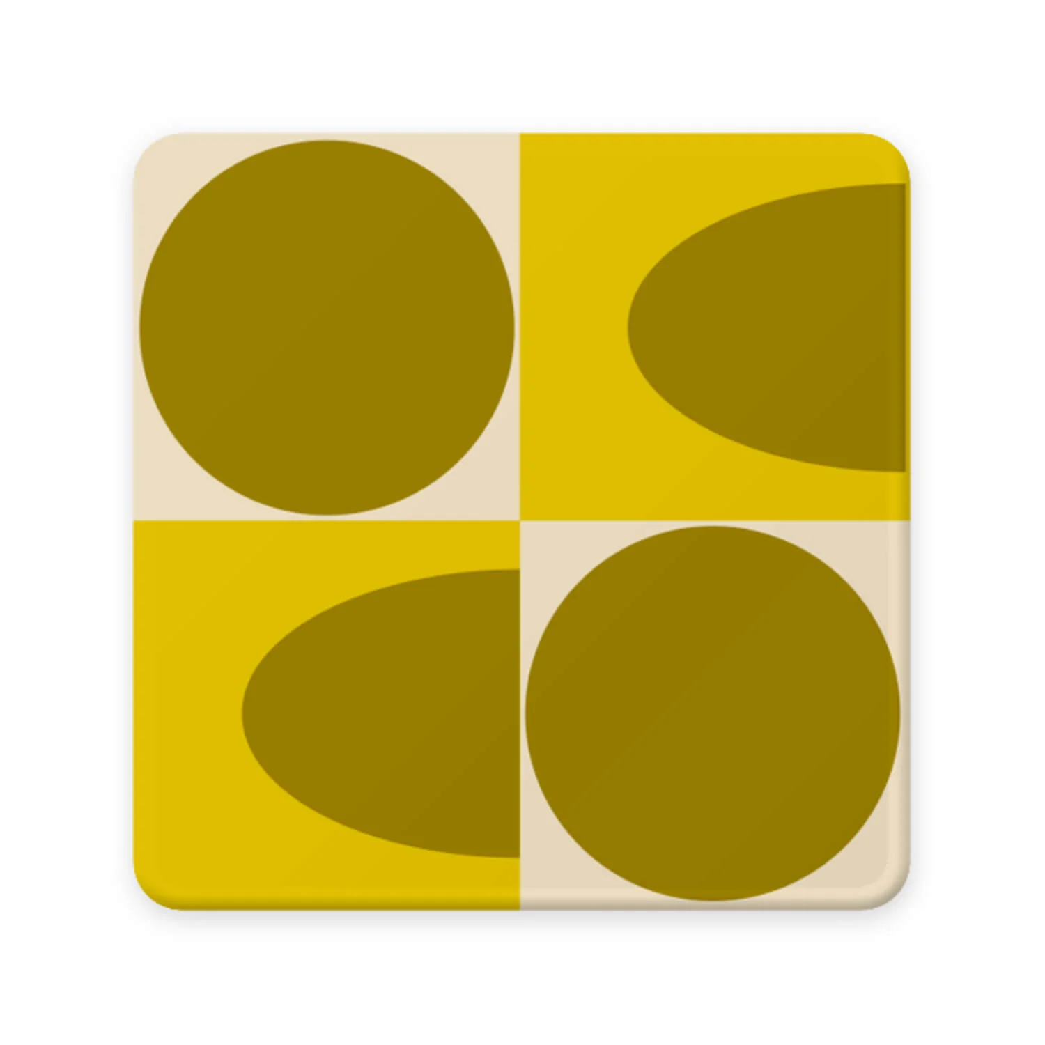 Orla Kiely Set Of 4 Coasters - Spot Square Oval - Image 2