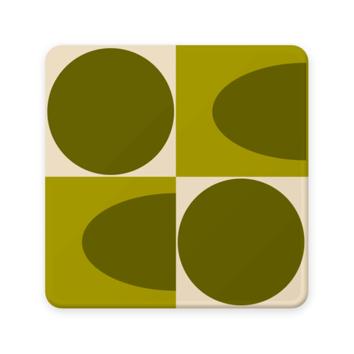 Orla Kiely Set Of 4 Coasters - Spot Square Oval - Image 5