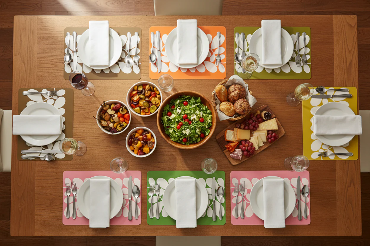 Orla Kiely Set Of 6 Placemats - Sycamore Stripe - Image 8