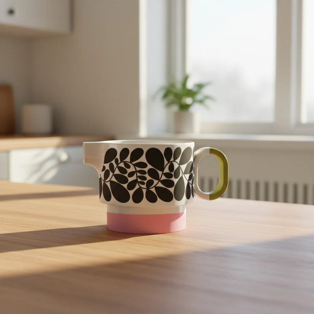 Orla Kiely Sycamore Stripe Milk Jug - Pink - Image 2