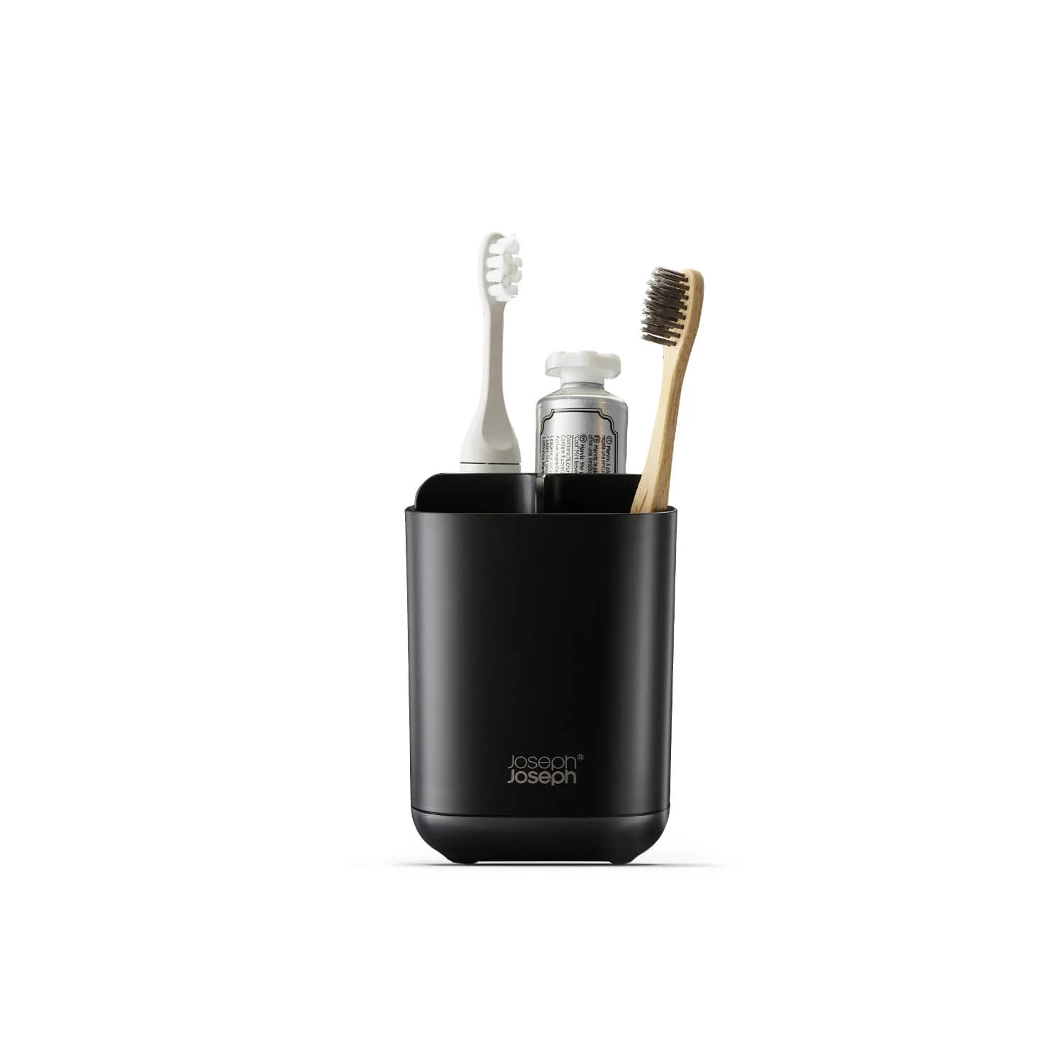 Joseph Joseph EasyStore Small Toothbrush Caddy - Matt Black - Image 6