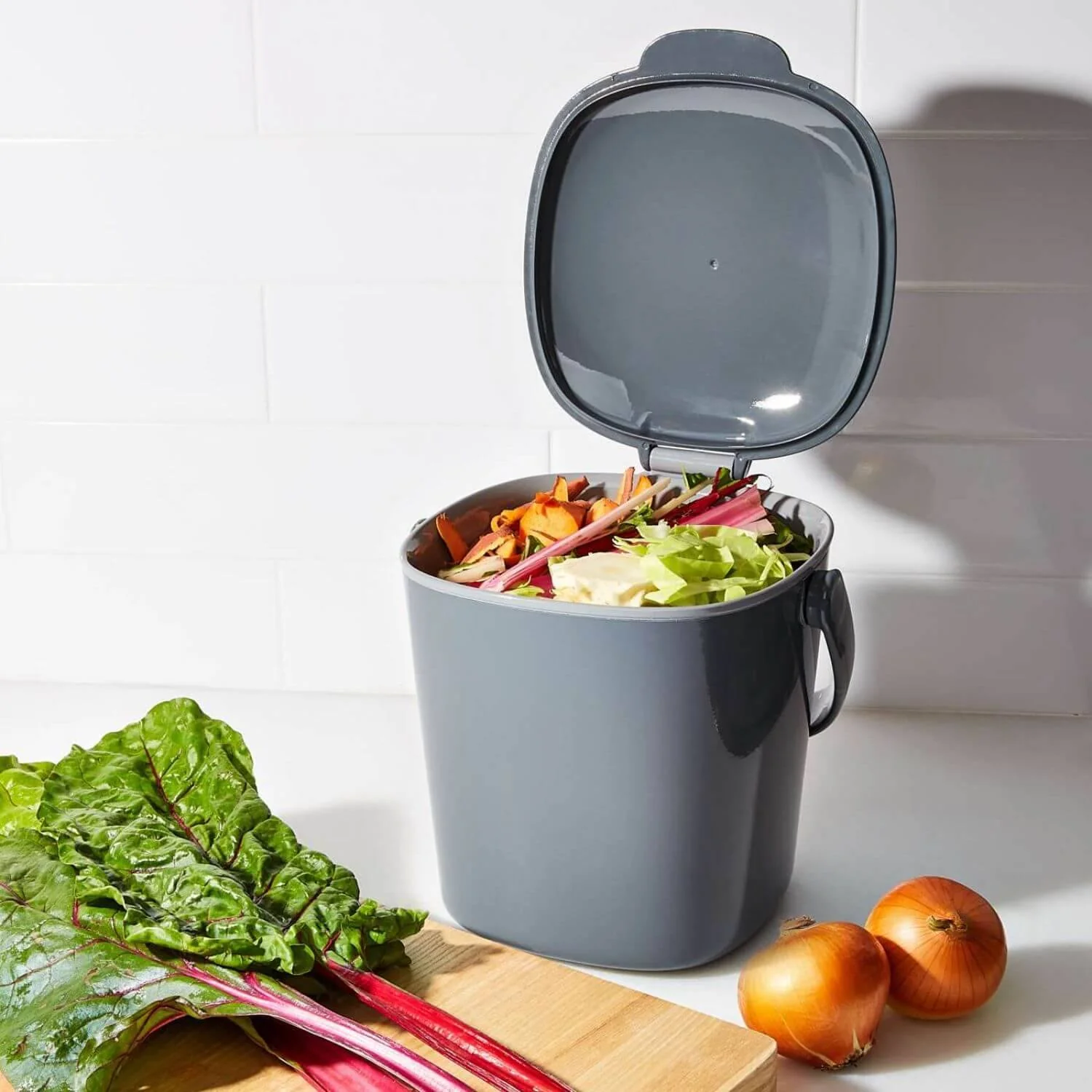 OXO Good Grips 2.8 Litre Compost Bin - Charcoal - Image 5
