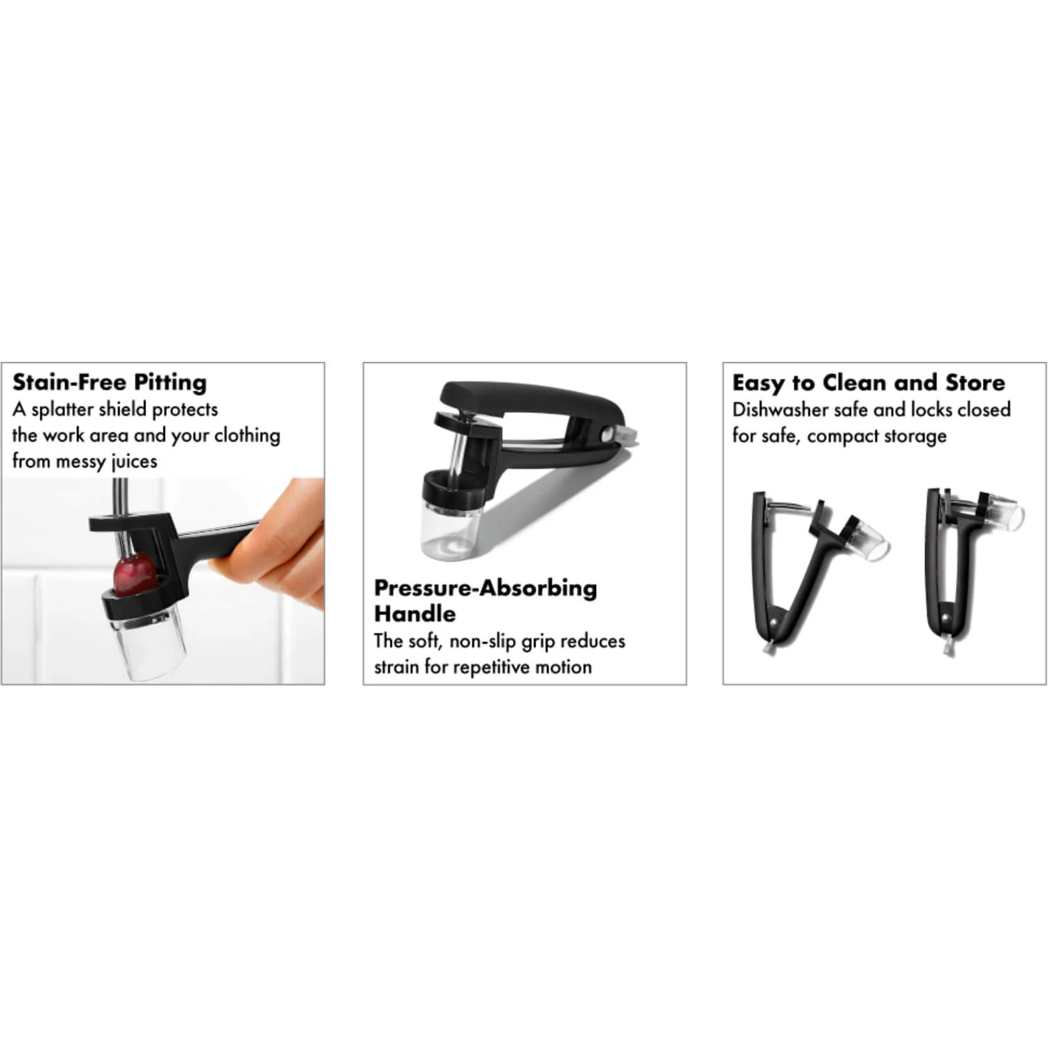 OXO Good Grips Cherry & Olive Pitter - Black - Image 4