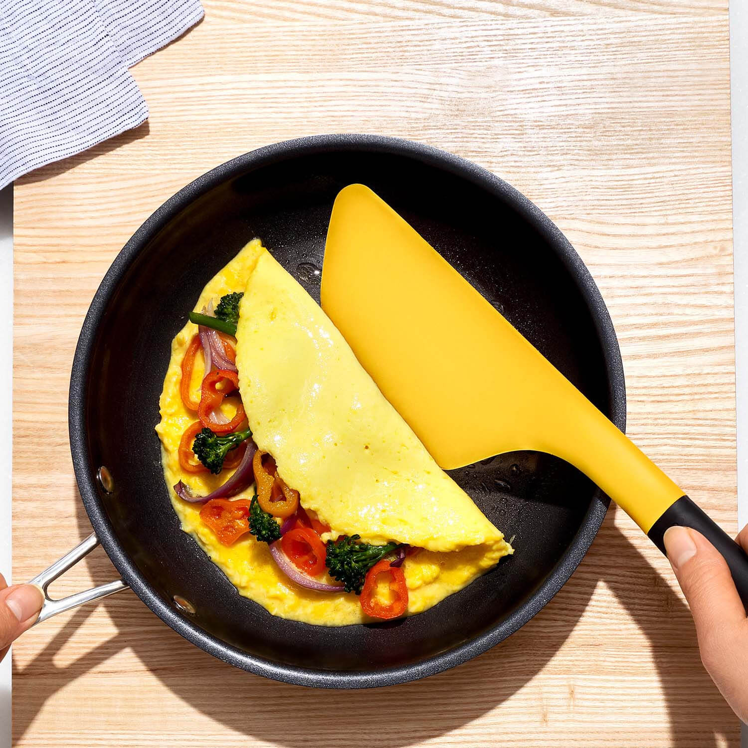 OXO Good Grips Flip & Fold Omelet Turner - Yellow - Image 3