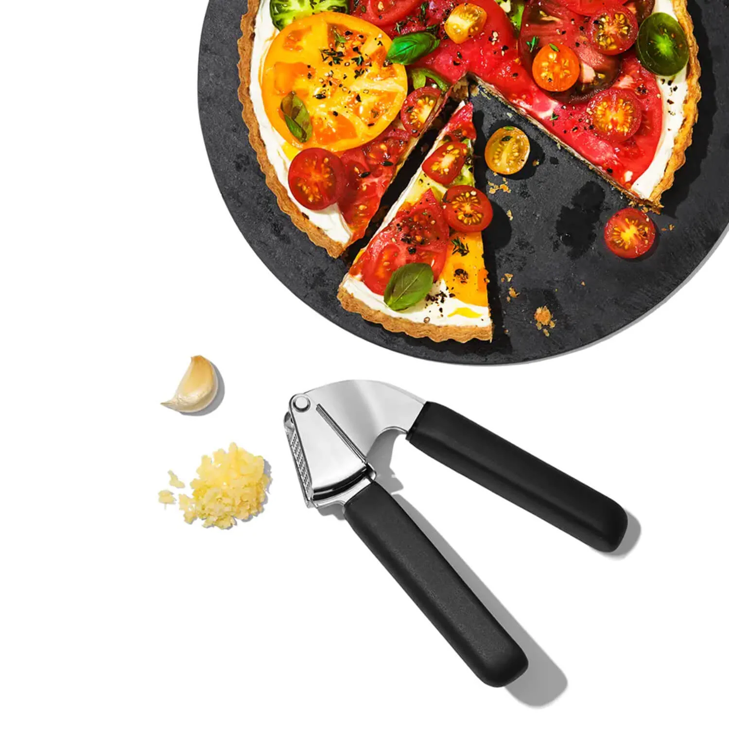 OXO Good Grips Garlic Press - Black - Image 4