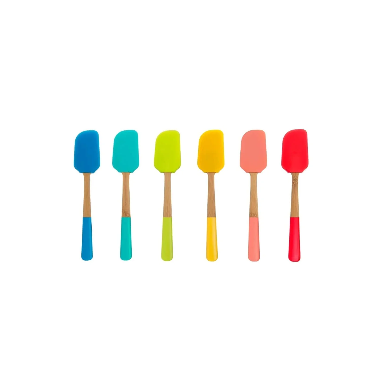 Pebbly Bamboo & Silicone Flexible Spatula - Assorted - Image 2